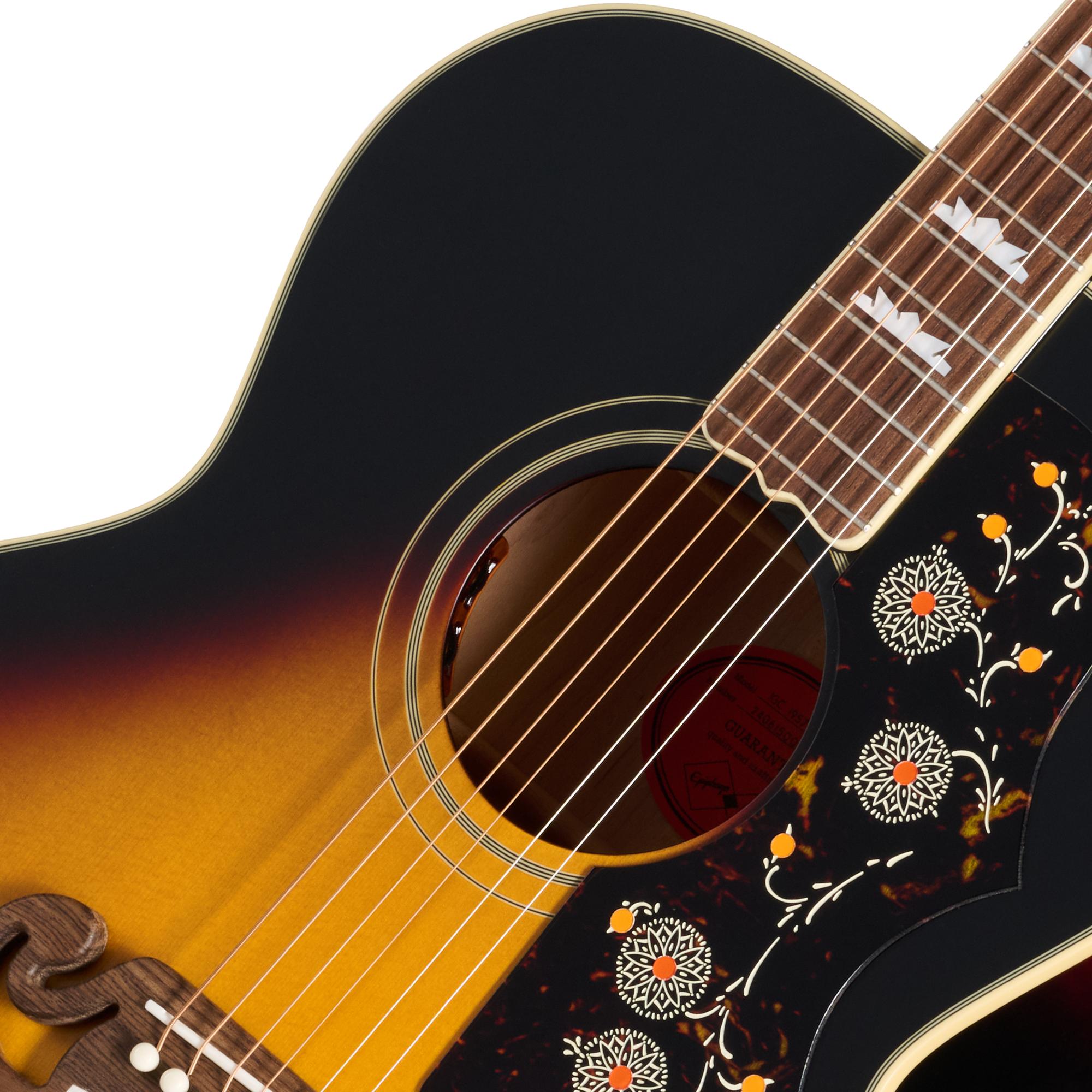 Epiphone Inspired By Gibson Custom 1957 SJ-200 Reissue In Vintage Sunburst - EIGCJ2057ANAGH1_7_SoundHole.jpg