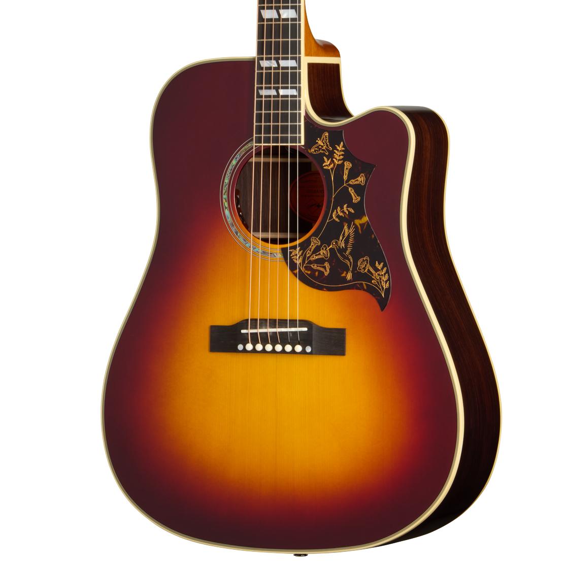 Epiphone Inspired By Gibson Custom 1960 Hummingbird Deluxe EC In Autumn Burst - ECHBDECABGH1_3_Front CROPPED.jpg