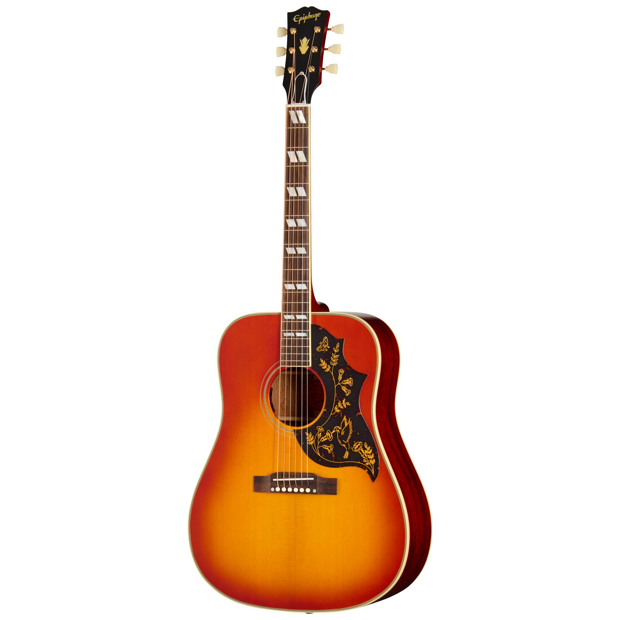 Epiphone Inspired By Gibson Custom 1960 Hummingbird Reissue In Heritage Cherry Sunburst - ECHBR0HSGH1_2_Front.jpg