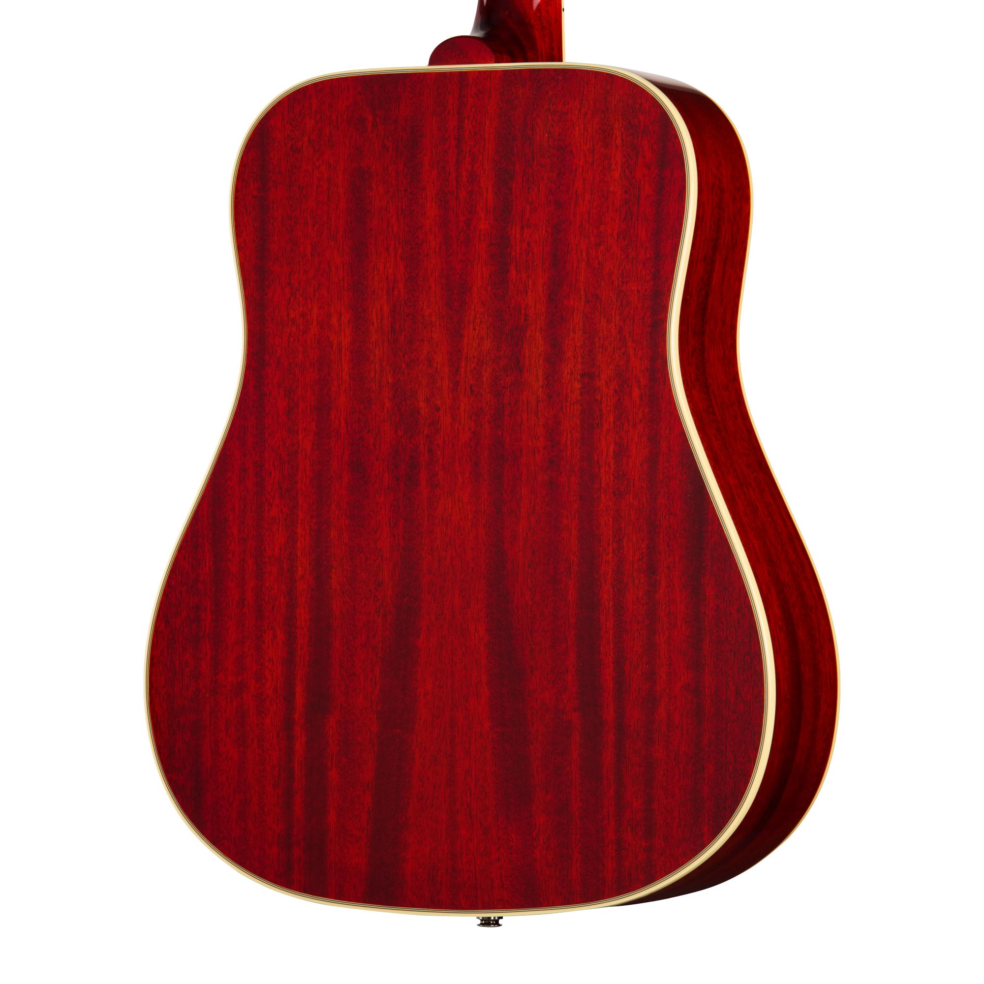 Epiphone Inspired By Gibson Custom 1960 Hummingbird Reissue In Heritage Cherry Sunburst - ECHBR0HSGH1_4_BackBody.jpg