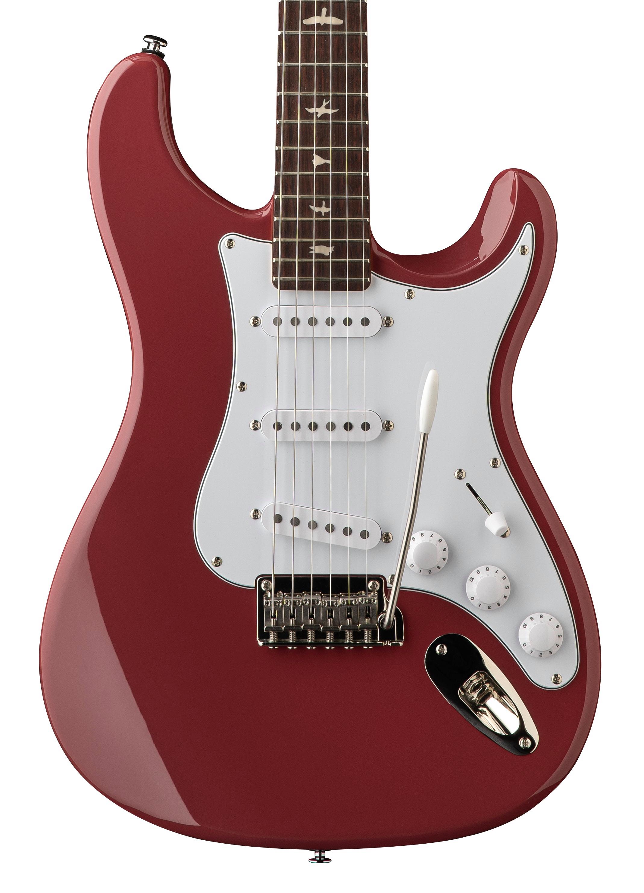 PRS John Mayer SE Silver Sky in Derby Red, Rosewood Fretboard - SE Silver Sky Derby Red-hero.jpg