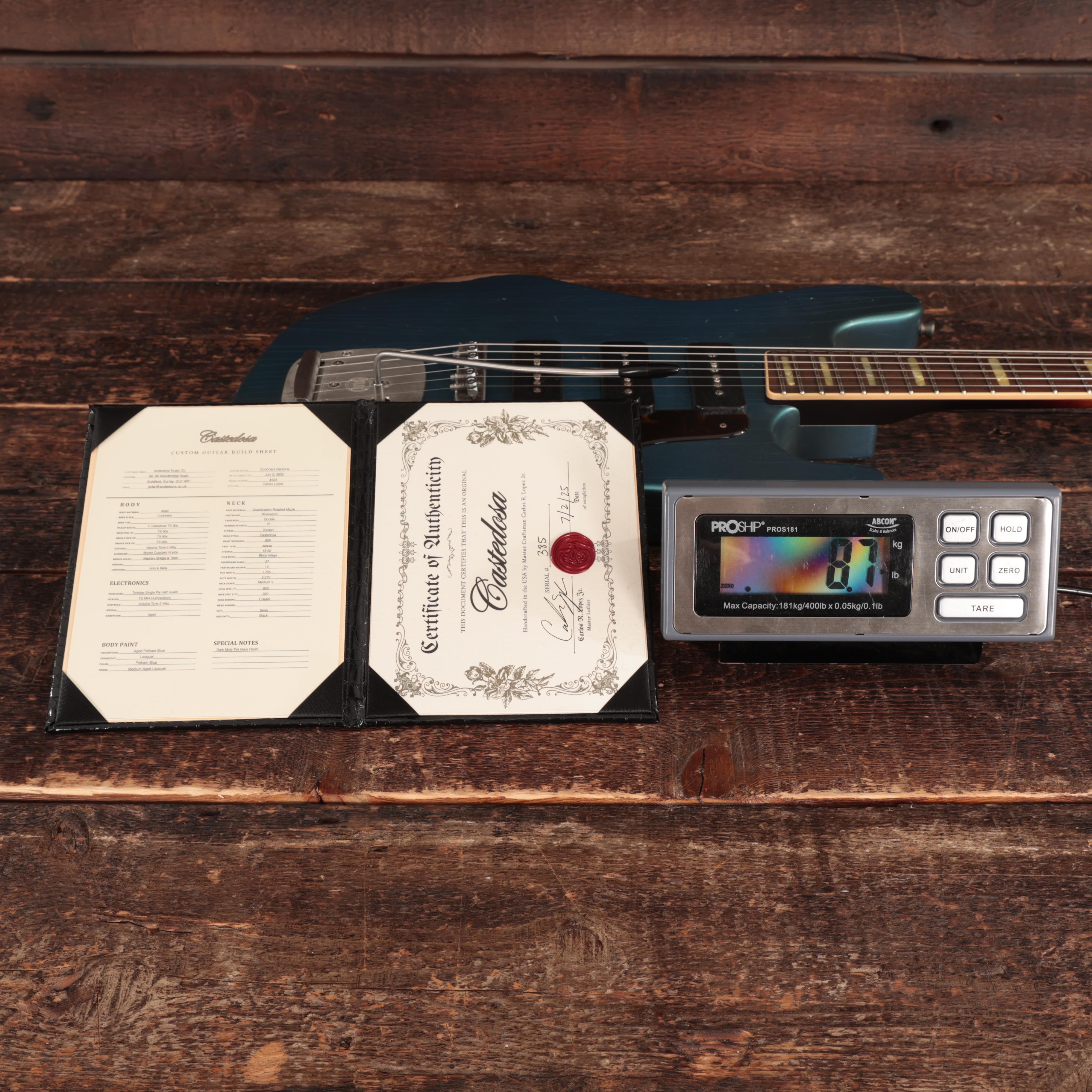 Castedosa Conchers Baritone Guitar in Aged Pelham Blue  - 385 (7).JPG