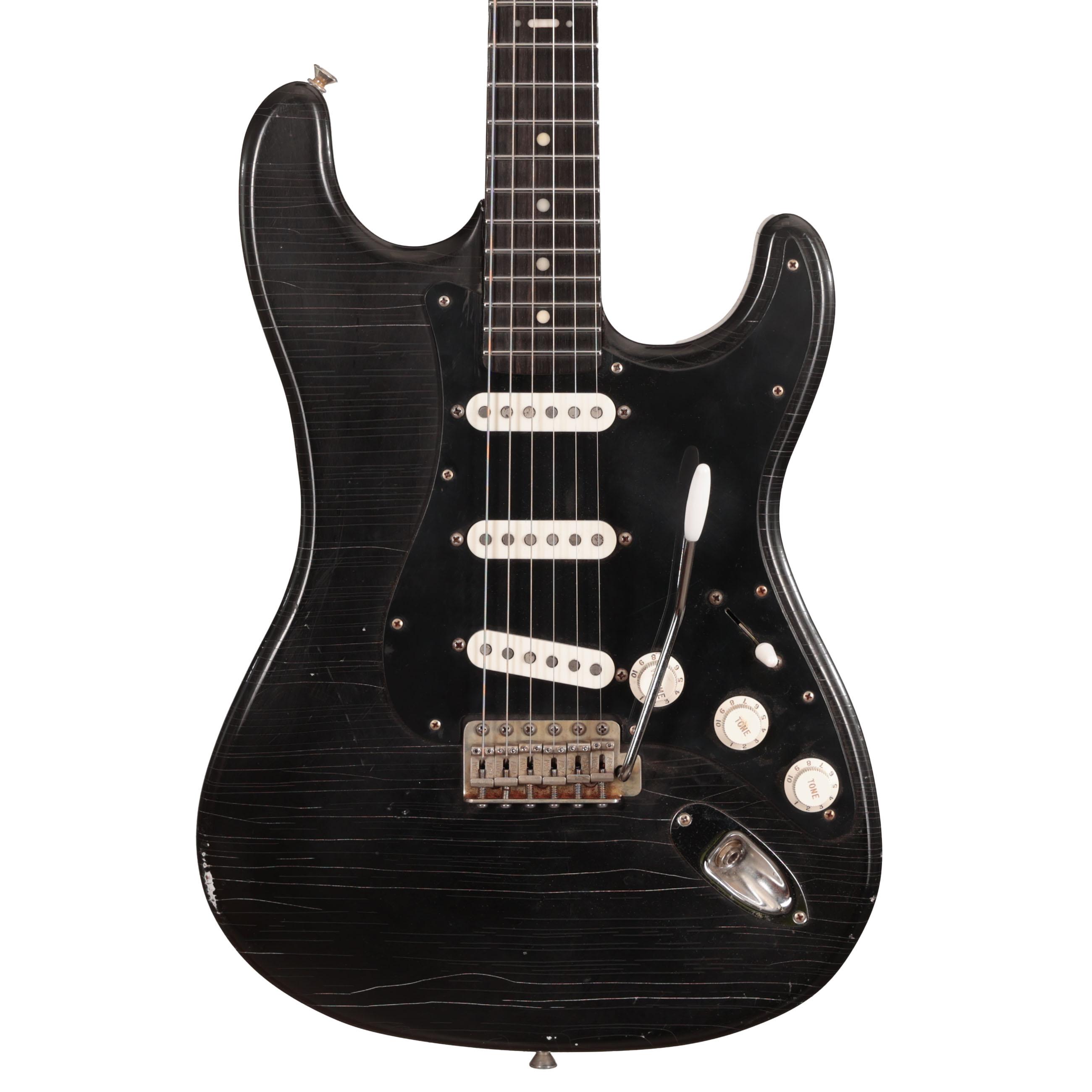 Hansen Guitars S-Style Electric Guitar in Khaya Mahogany Black - HANSEN-S028 (2).jpg
