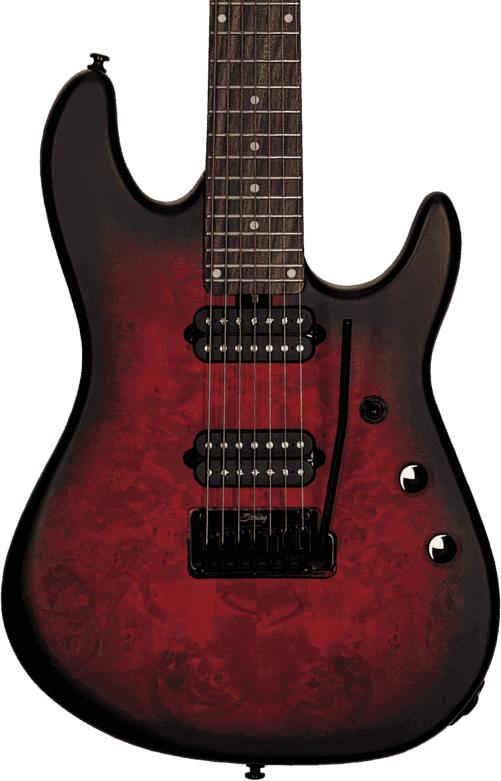 Sterling by Music Man Richardson 7 Electric Guitar in Dark Scarlet Burst Satin - cropped-jason-richardson-cutlass-cropped.jpg