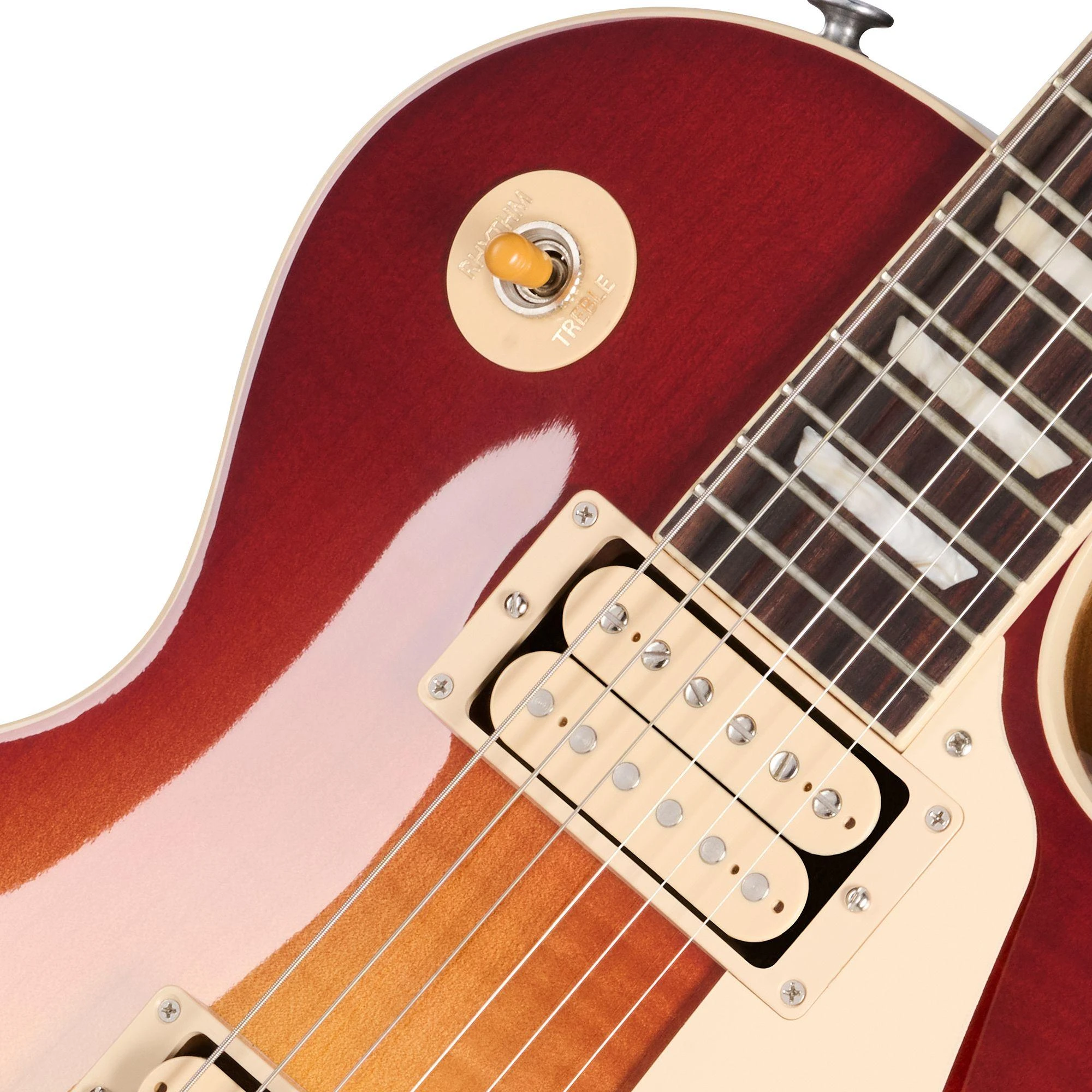 Gibson Les Paul Standard '50s Double Trouble in Vintage Bourbon Burst  - Gibson USA Les Paul Standard 50s Double Trouble Transactional Photography LPS5DCW25VUNH1_7_Pickup_compressed.jpg