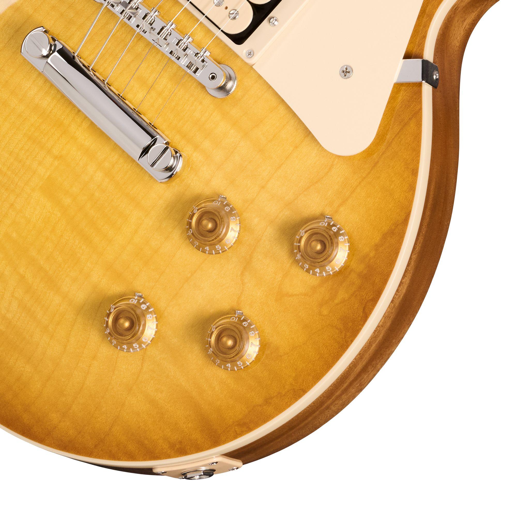 Gibson Les Paul Standard 50s Double Trouble in Vintage Honey Burst  - Gibson USA Les Paul Standard 50s Double Trouble Transactional Photography LPS5DCW25VHNH1_8_Knobs_compressed.jpg