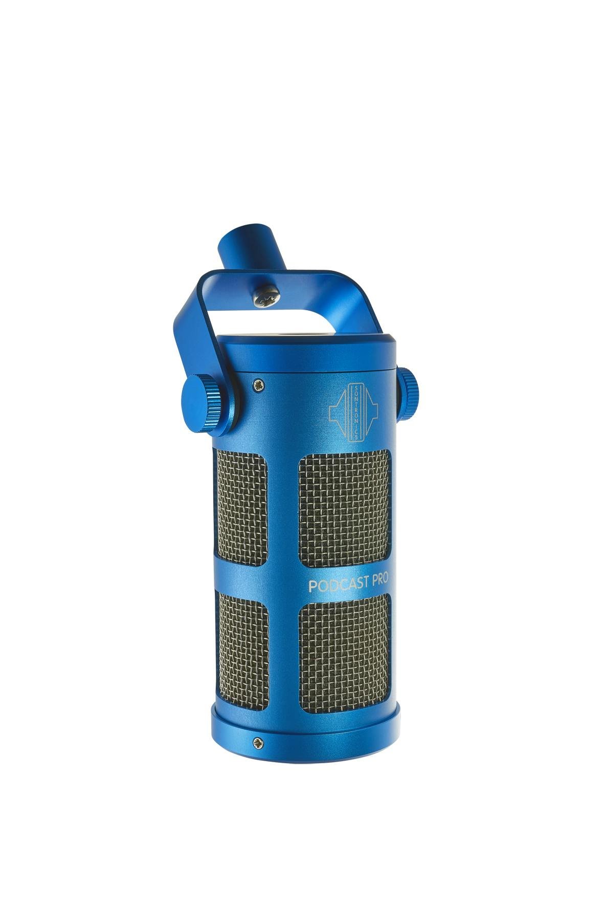 Sontronics Podcast Pro Dynamic Microphone in Blue - 433358-sontronics_podcastpro_blue_left.jpg