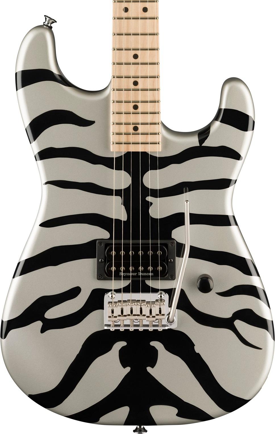 B Stock : Charvel Super-Stock SD1 H 2PT Maple Fingerboard In Silver Bengal 001 - 2965012321_cha_ins_frt_1_rr-hero.jpg