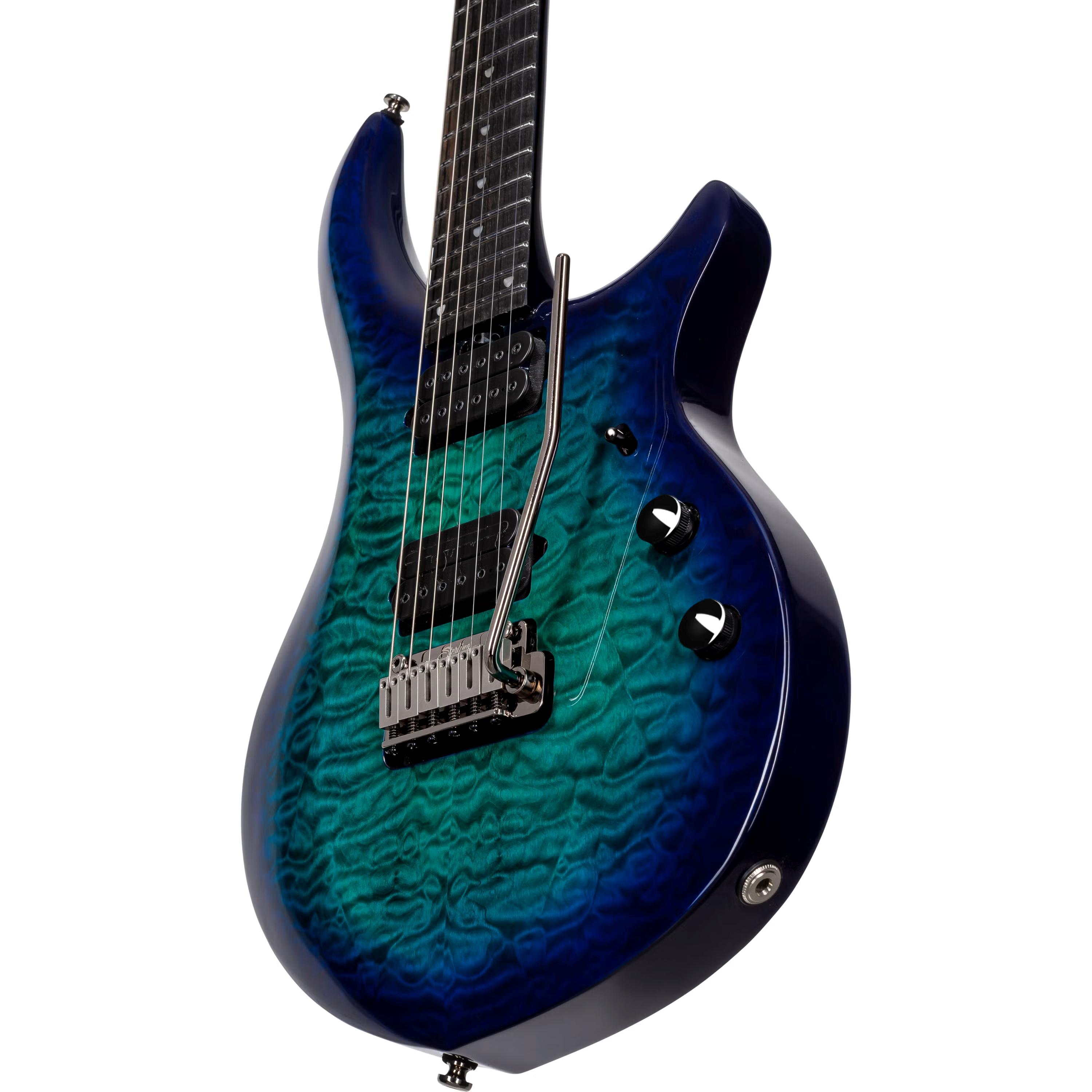 Sterling by Music Man Majesty Dimarzio Electric Guitar in Cerulean Paradise - ST-MAJ200XQM-CPD-E1-WB 2.jpg