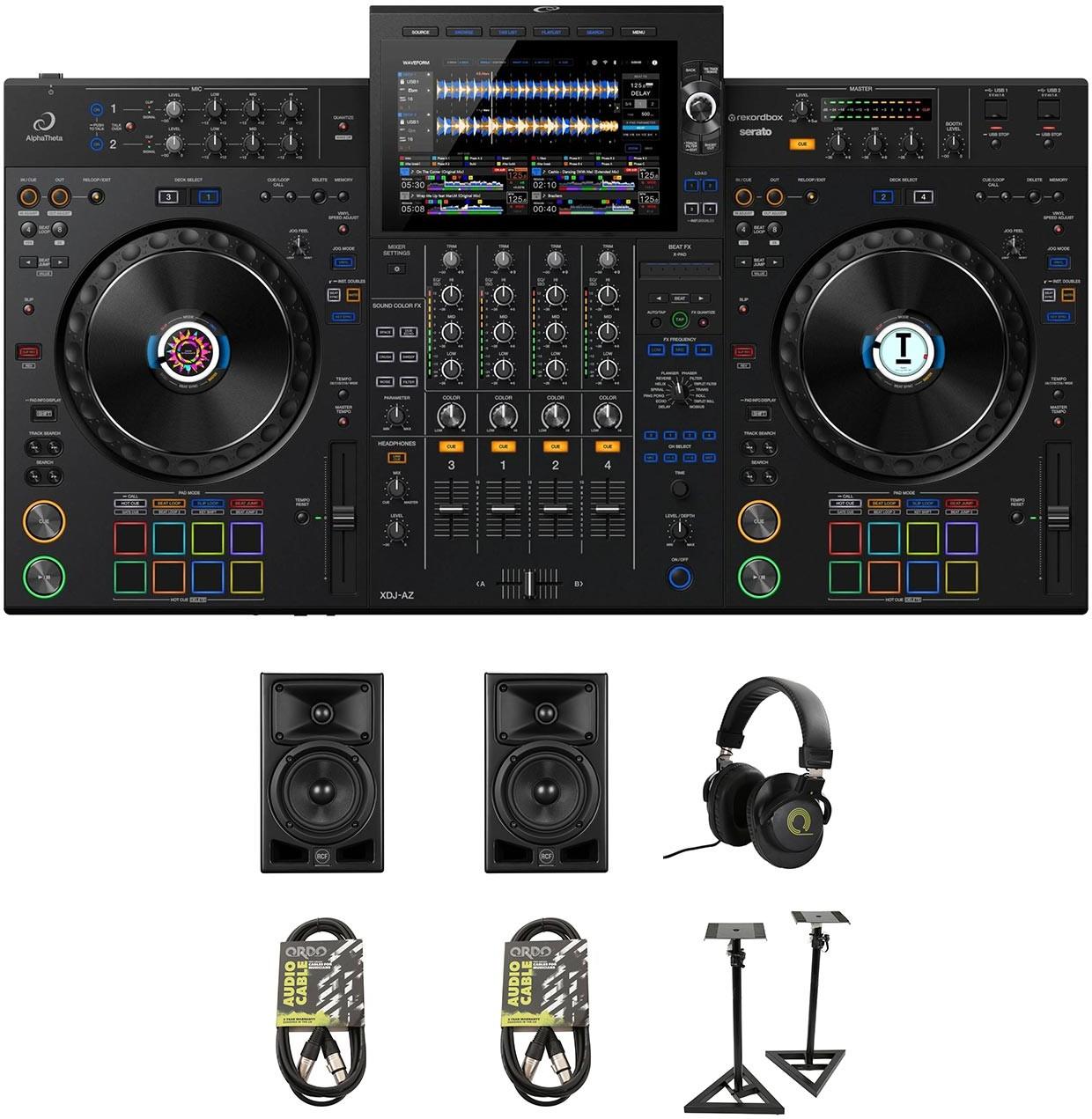 AlphaTheta Pioneer XDJ-AZ & RCF Ayra Pro 5 Bundle - Andertons Music Co
