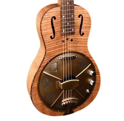 Johnson 860E Parlour Electro Acoustic Resonator Flamed Okoume - JR-860E-MA-front-472x1024 cropped-Photoroom.jpg