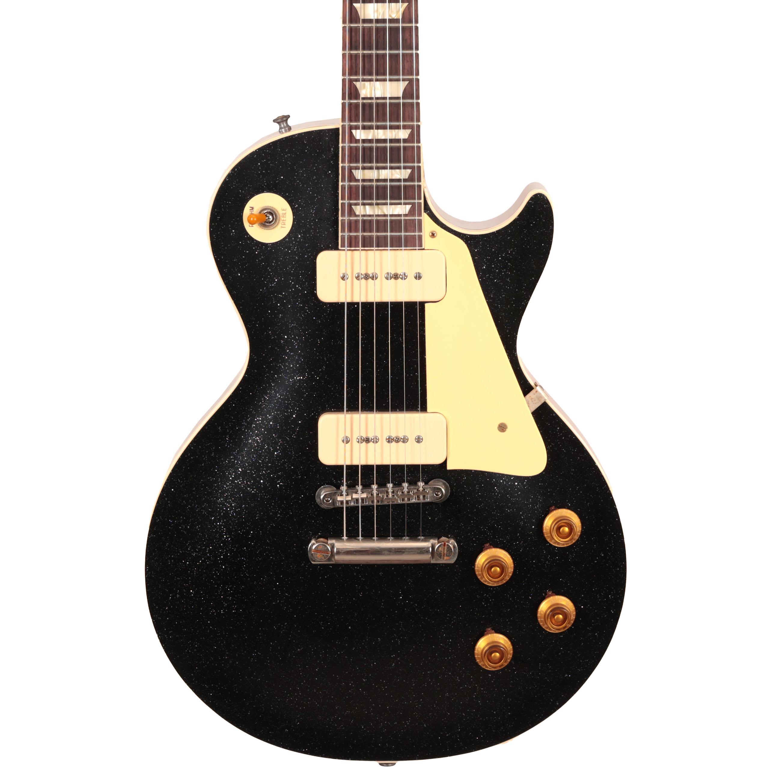 Gibson Custom Shop '56 Les Paul Standard in Ebony Sparkle Top - 65124 (2).JPG