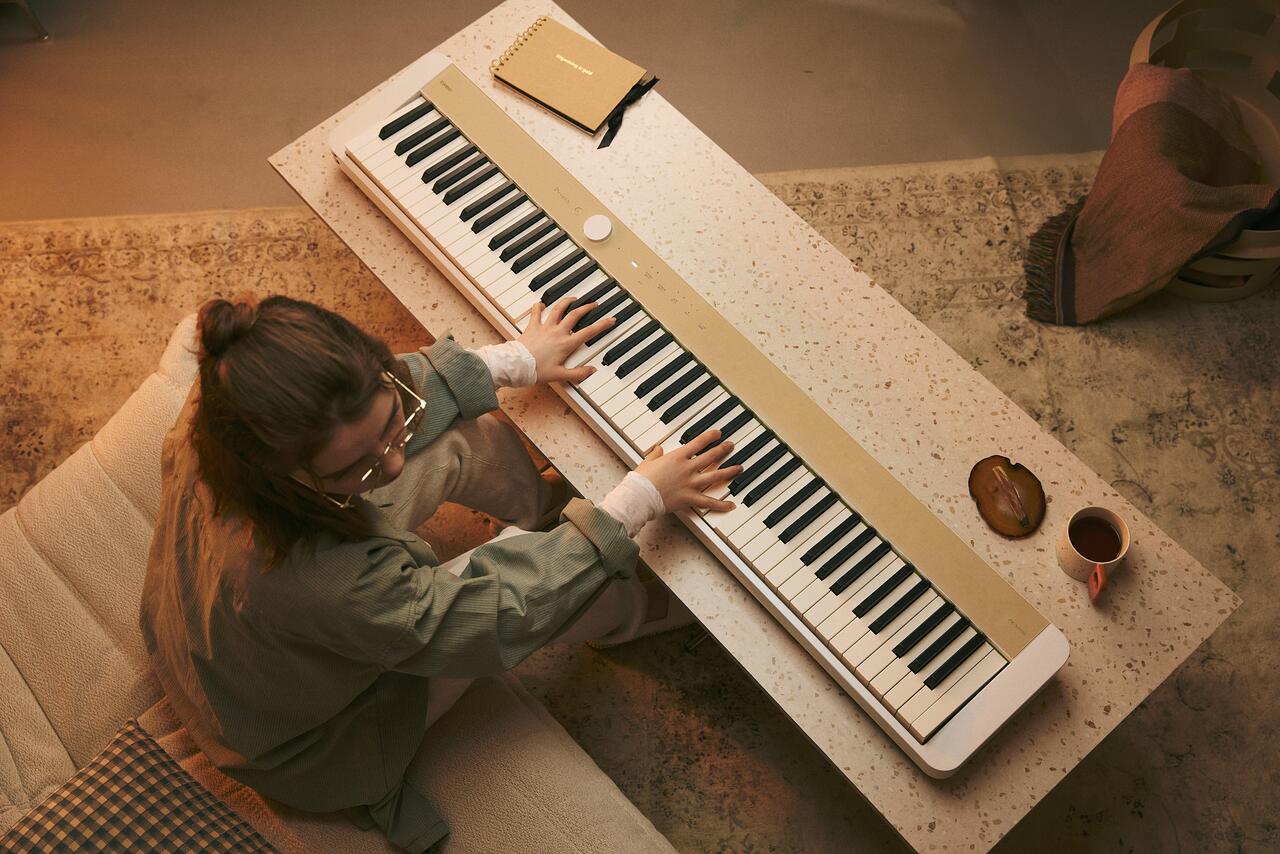 Casio Privia PX-S1100 Ultra Slim & Compact Stage Piano in Mellow Beige - PX-S1100MBC5_6.jpg