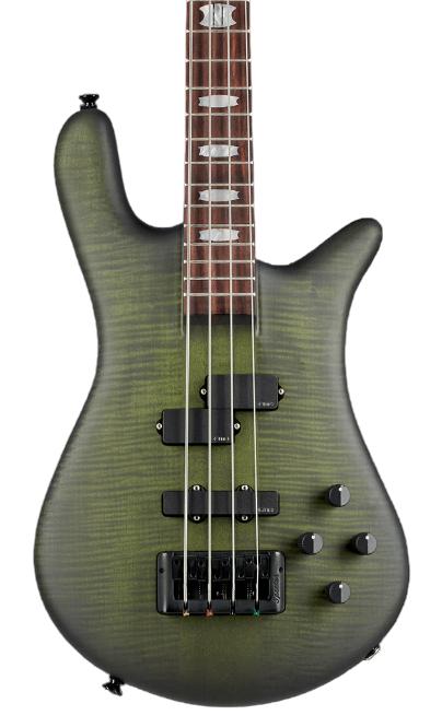 Spector Bass Guitar Euro 4 LX Bass Guitar in Haunted Moss - EURO4LXHMM_Front-cropped.jpg
