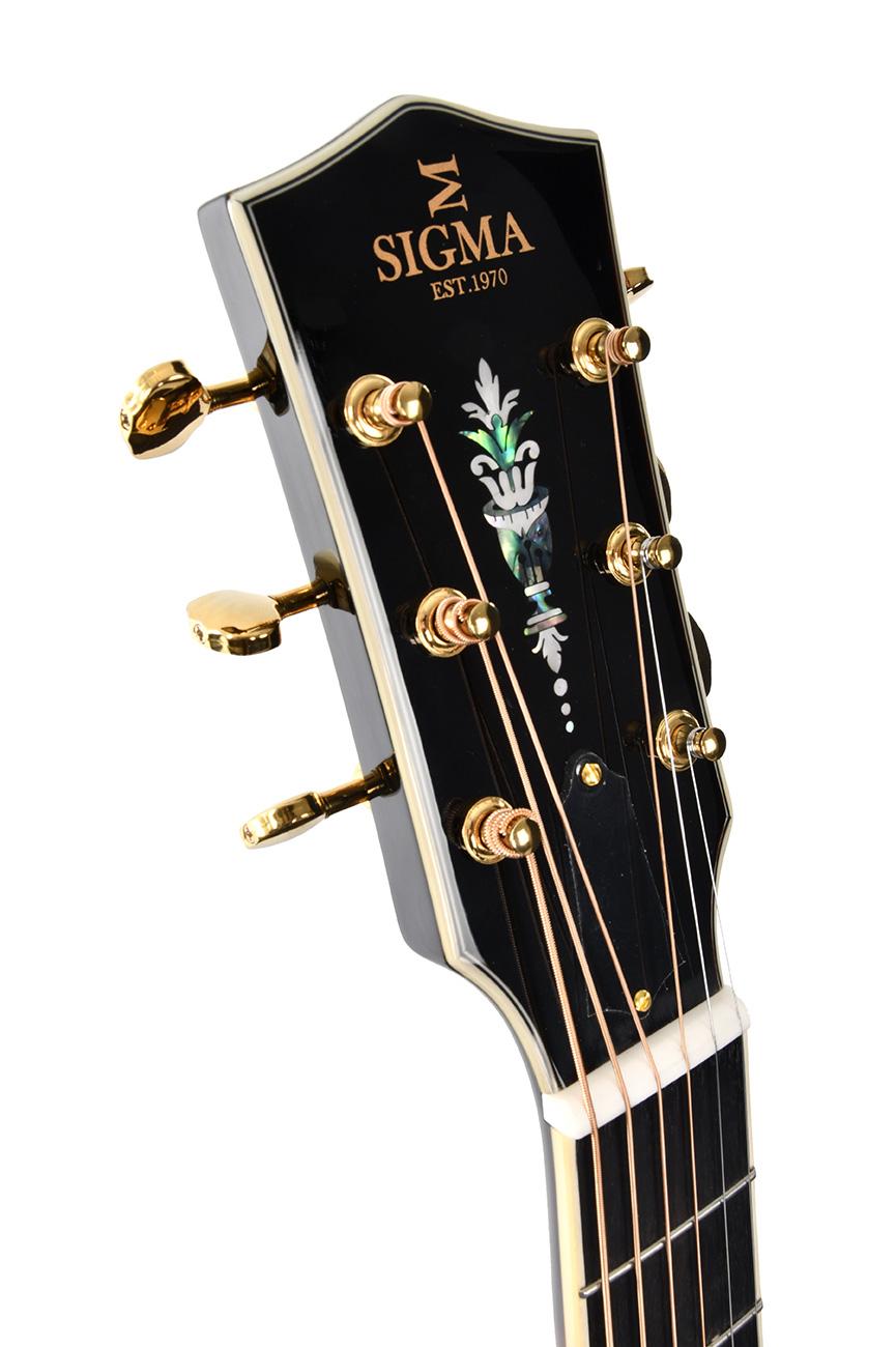 Sigma SATA 400E Archtop Electric Guitar - SATA-400E-head-front-1.jpg