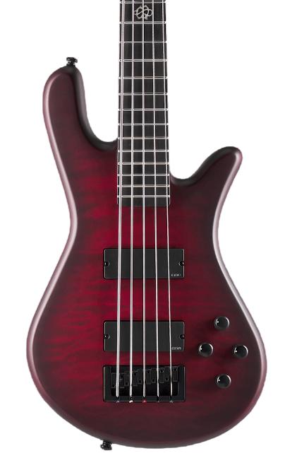 Spector NS Pulse II 5-String Bass Guitar in Black Cherry Matte - NSPULSE5BCM_PRO-cropped.jpg