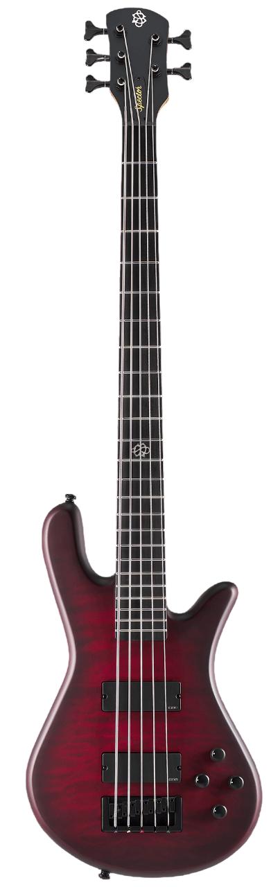Spector NS Pulse II 5-String Bass Guitar in Black Cherry Matte  - NSPULSE5BCM_PRO-Photoroom.jpg