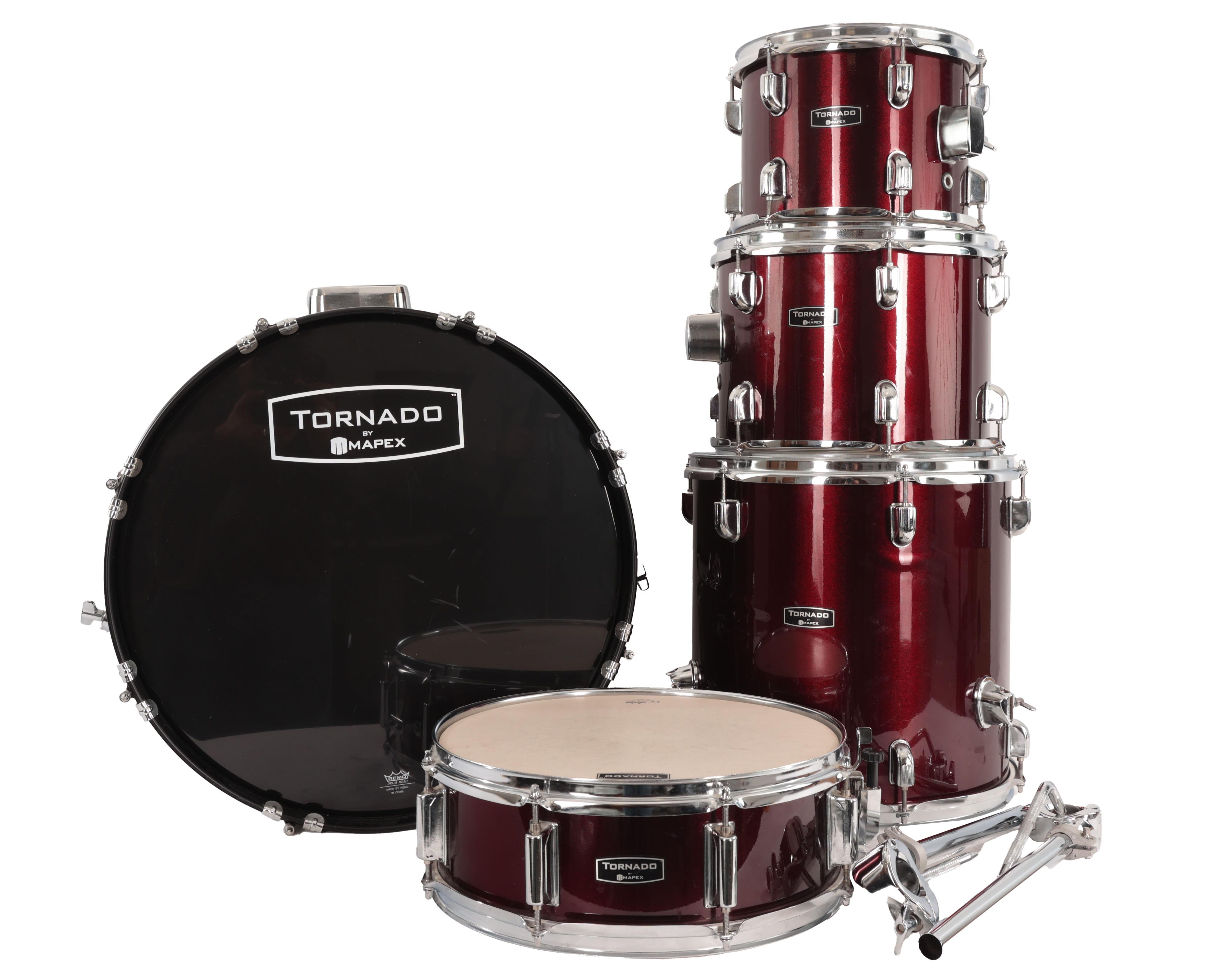 Second Hand Mapex Tornado Kit including Hardware and Cymbals 099 - SH-122-1099 (1).jpg