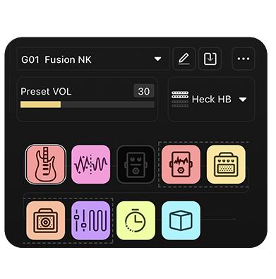 Divitone MF Studio Smart Modelling Electric Guitar in Nebula Fade - divitone app 2.jpg