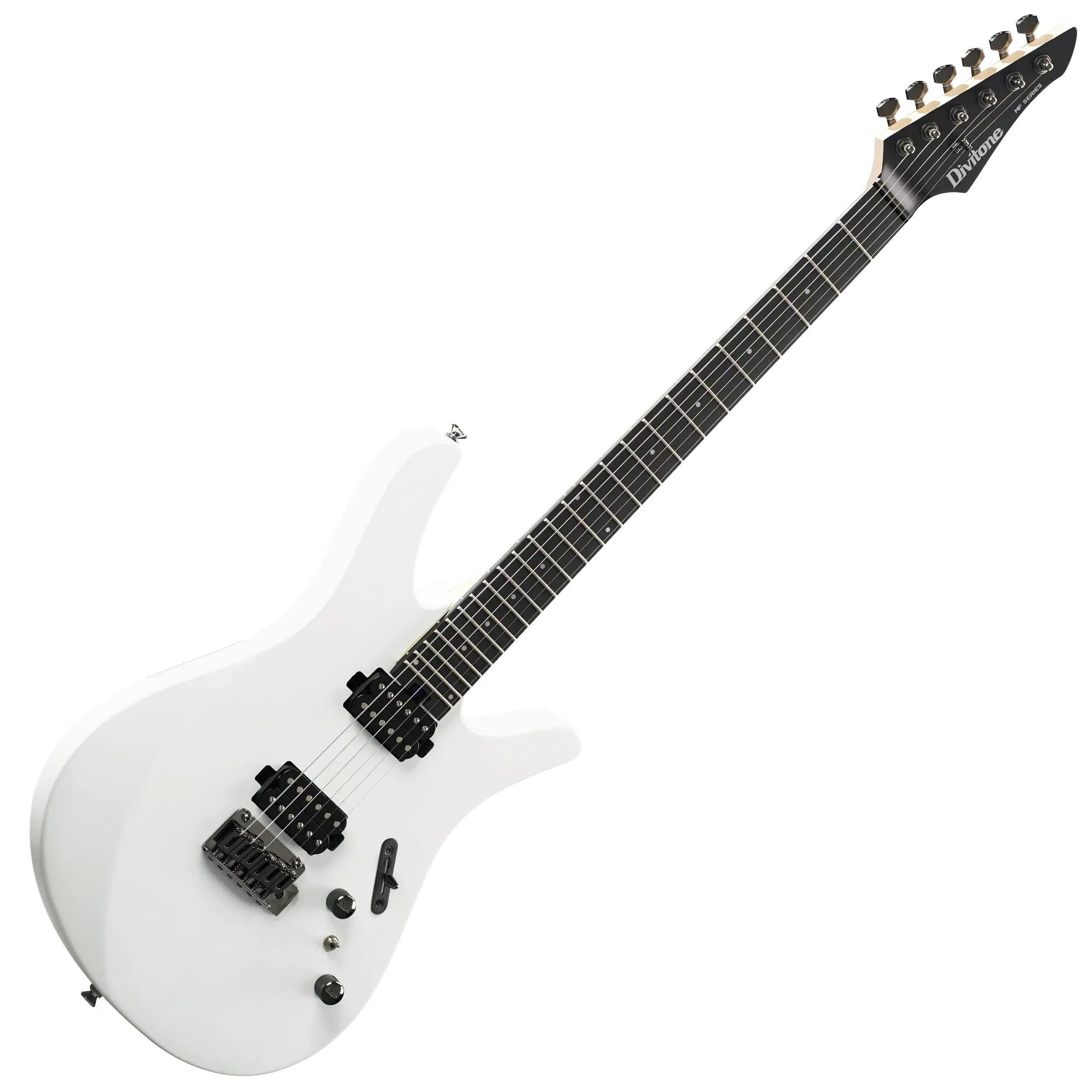 Divitone MF Studio C Electric Guitar in Moonlight White - Divtone mf studio c white 2.jpg