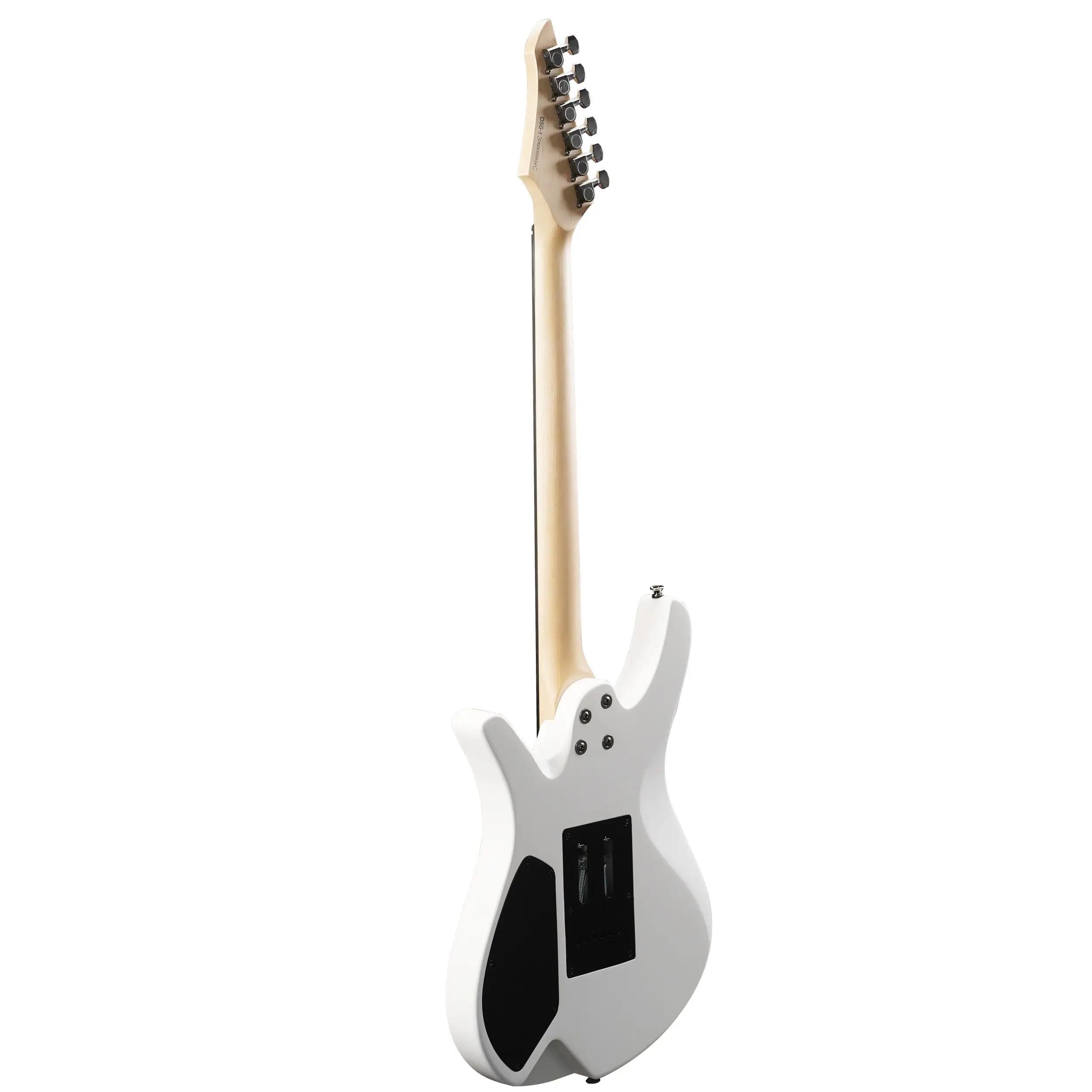 Divitone MF Studio C Electric Guitar in Moonlight White - Divitone mf studio c white angle back.jpg