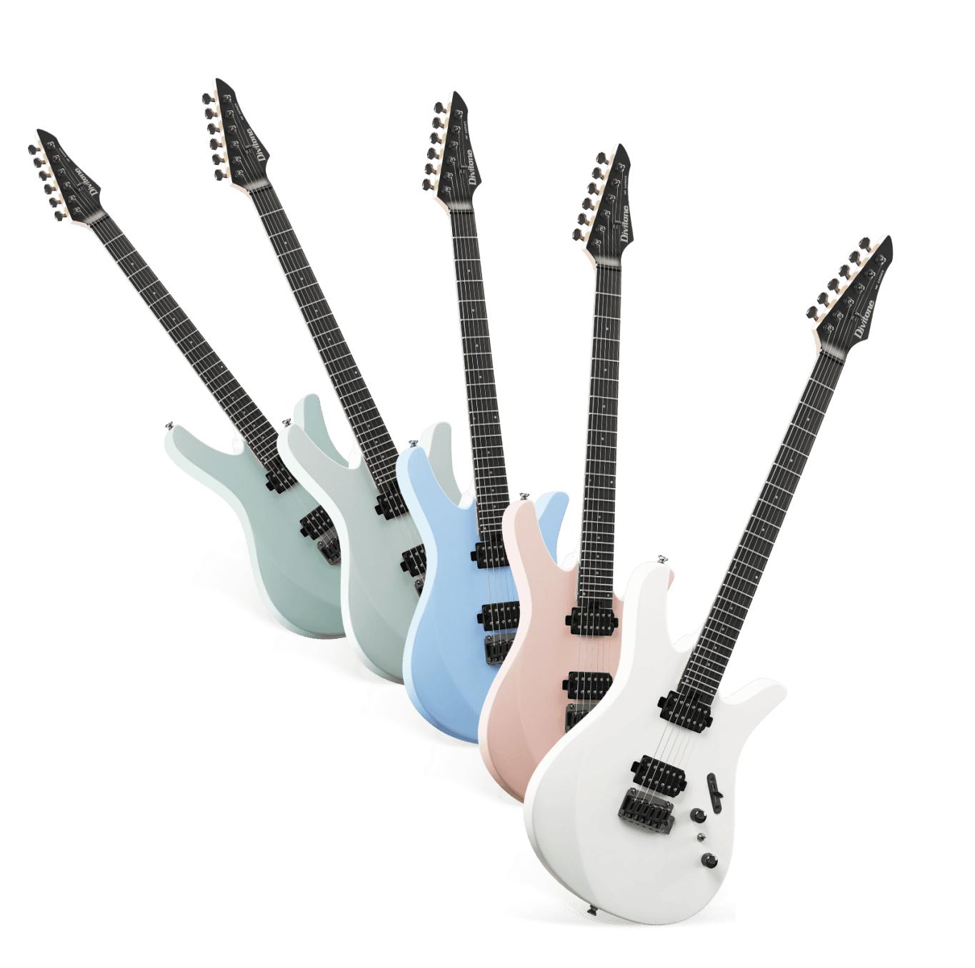 Divitone MF Studio C Electric Guitar in Flurite Green - divitone mf studio c 2.jpg
