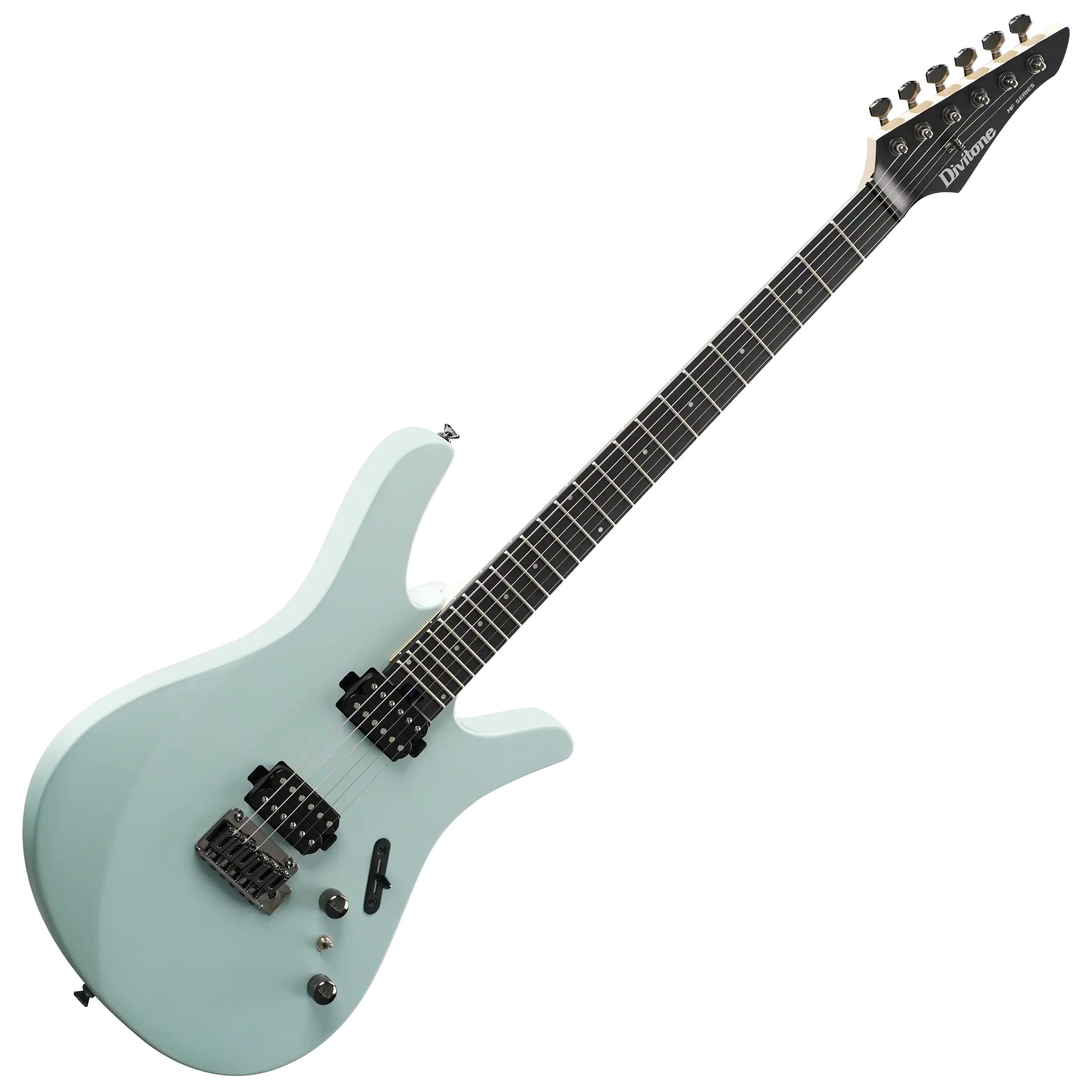 Divitone MF Studio C Electric Guitar in Vinci Grey - Divitone mf studio c green 2.jpg