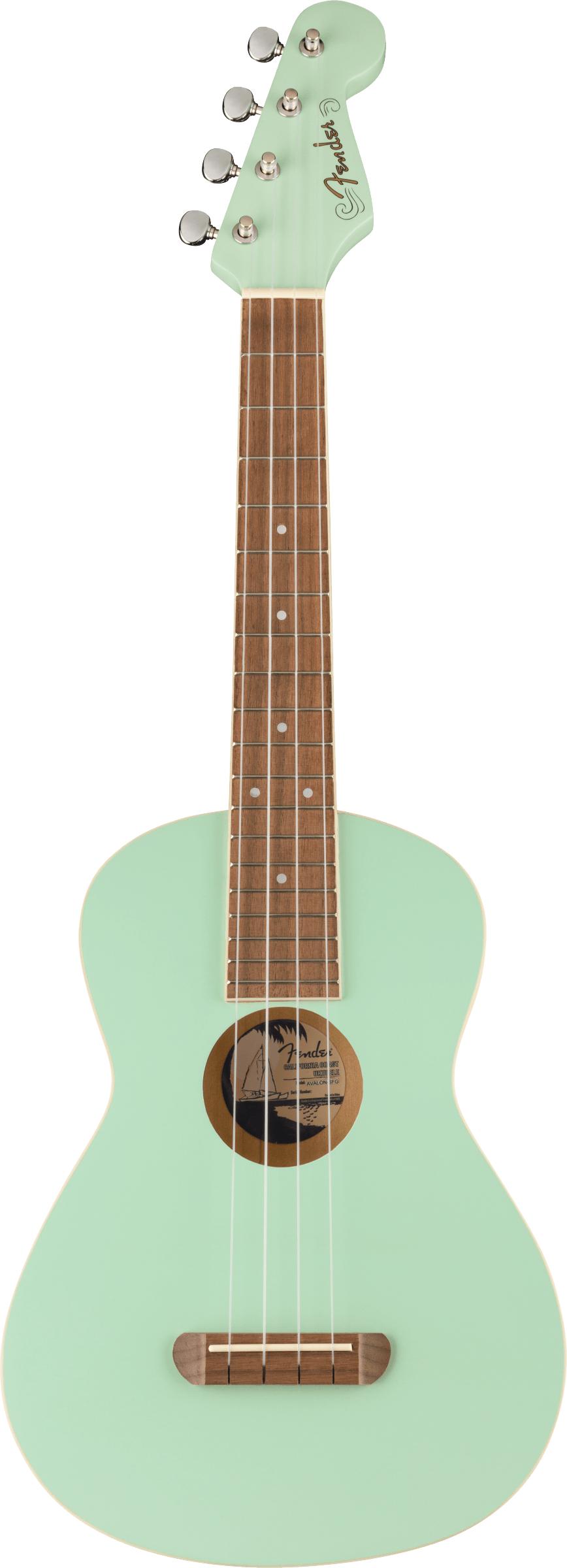 Fender Avalon Tenor Ukulele in Surf Green - 0970450557_fen_ins_frt_1_rr.jpg