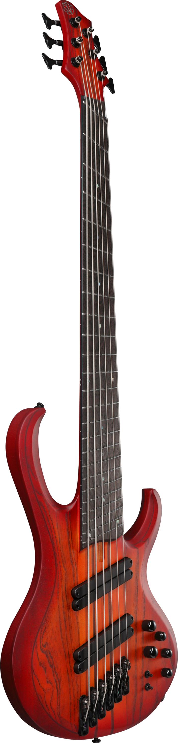 Ibanez BTB866MS-BRF BTB Series 6-String Bass Guitar in Brown Topaz Burst Flat, Multiscale Fretboard - BTB866MS_BRF_1P_01_E.jpg