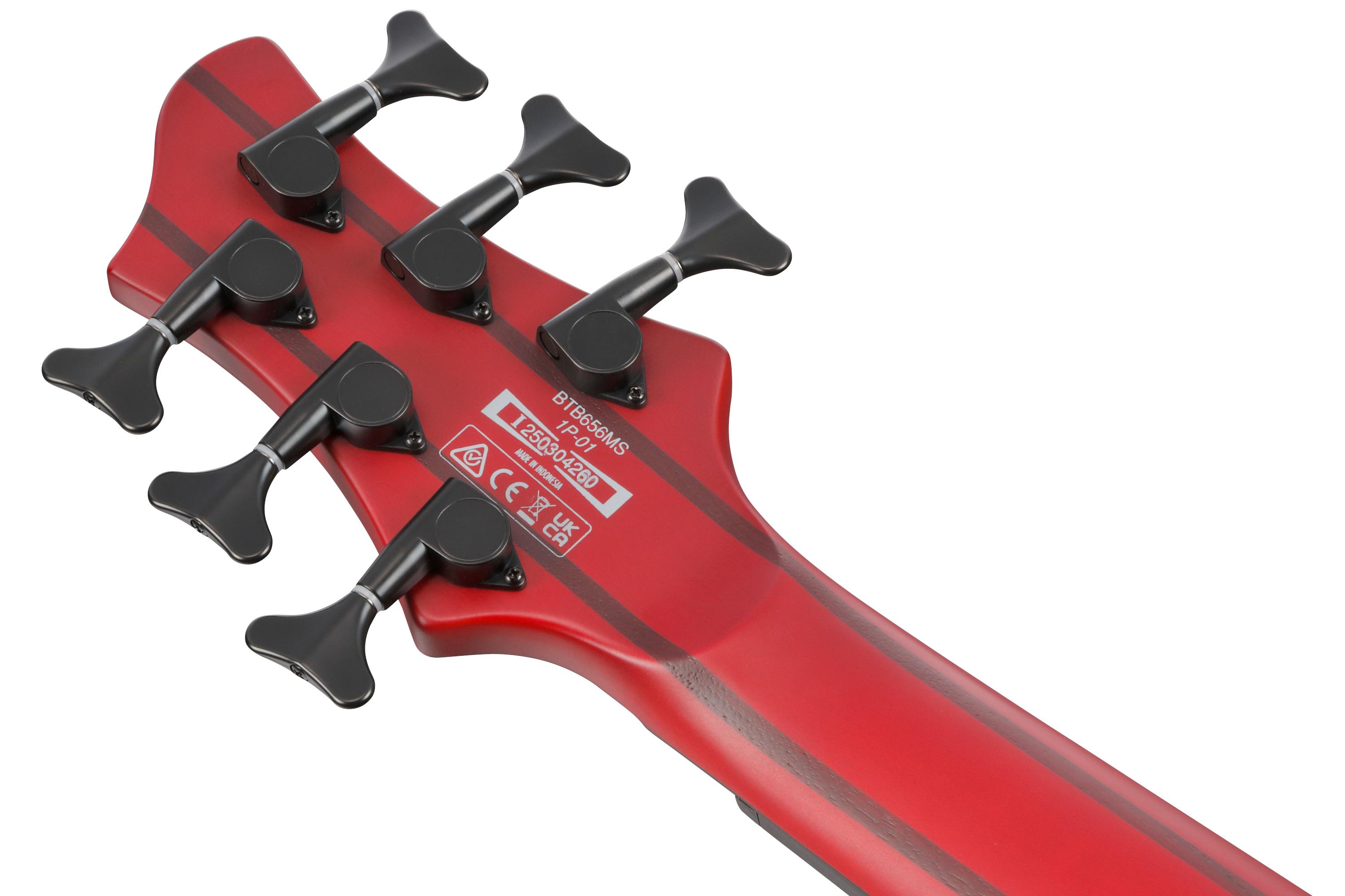 Ibanez BTB866MS-BRF BTB Series 6-String Bass Guitar in Brown Topaz Burst Flat, Multiscale Fretboard - BTB866MS_BRF_1P_01_K.jpg