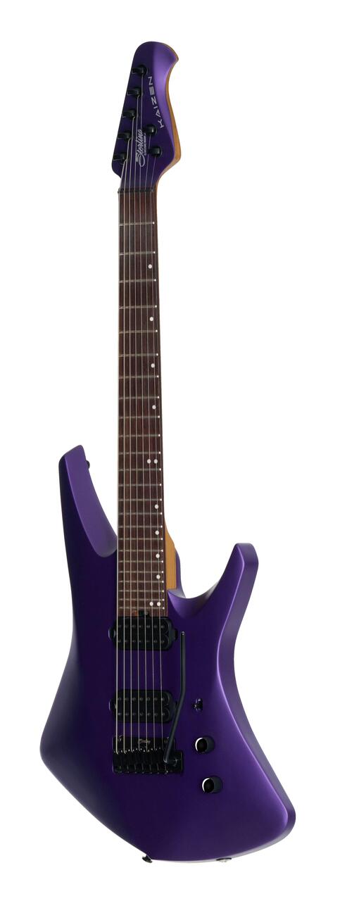 Sterling by Music Man Kaizen 7-String Electric Guitar in Firemist Purple Satin - ST-KAIZEN7-FMPS-R2-ANGLED-RIGHT_compressed.jpg