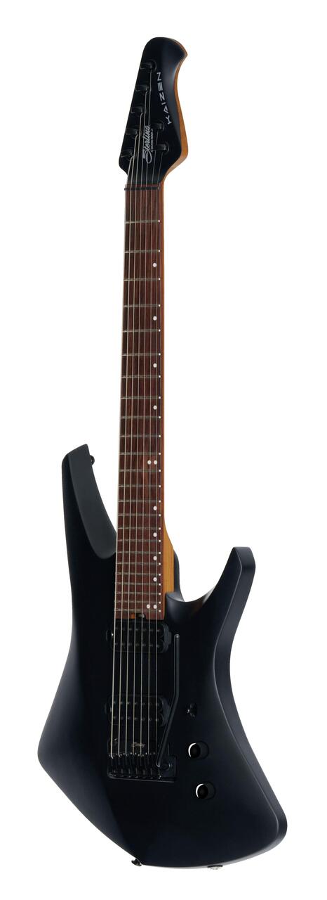 Sterling by Music Man Kaizen 7-String Electric Guitar in Stealth Black - ST-KAIZEN7-SBK-R2-ANGLED-RIGHT_compressed.jpg