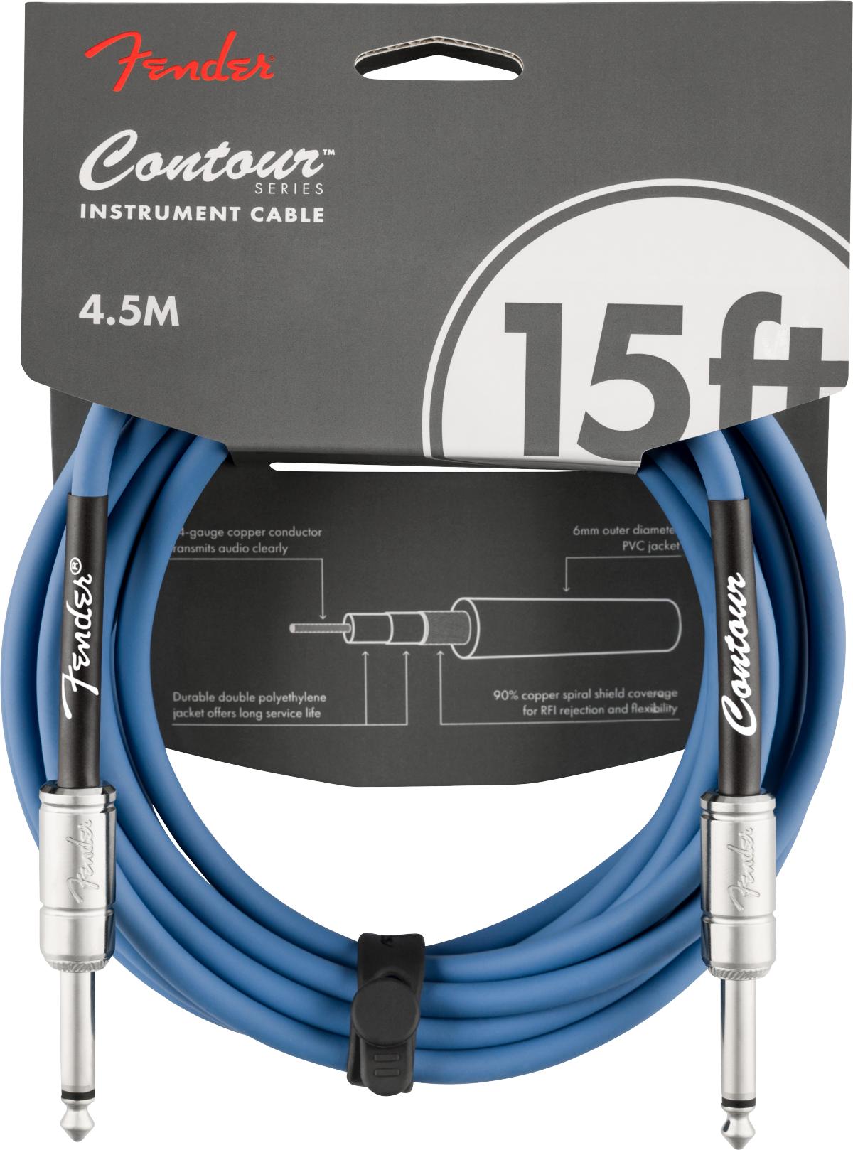 Fender Contour 15' Cable in Lake Placid Blue - 0990571002_fen_acc_frt_1_nr.jpg