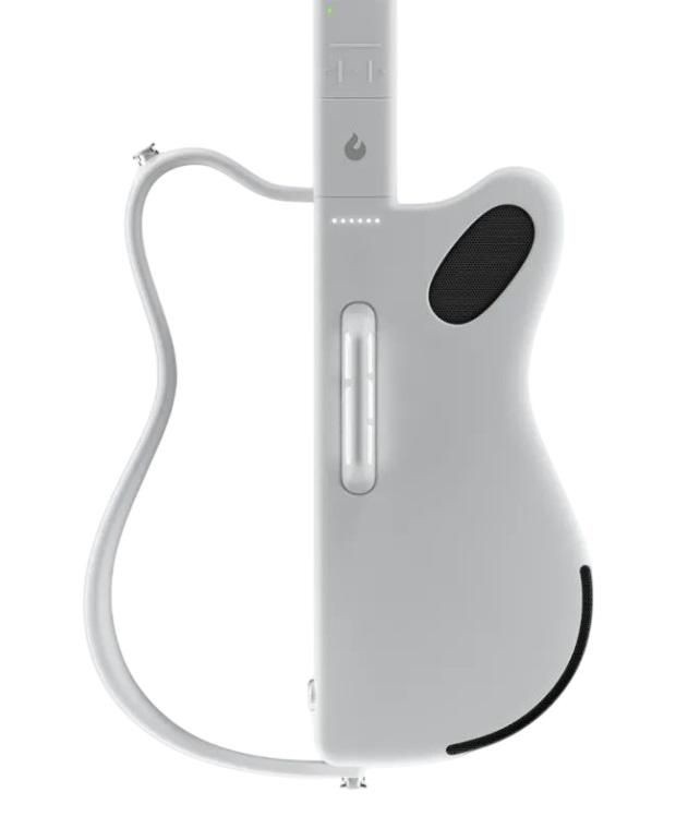 Lava Music Genie Headless Smart Guitar in White - Andertons Music Co