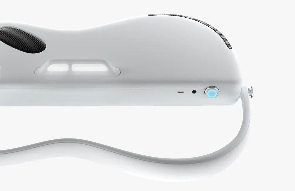 Lava Music Genie Headless Smart Guitar in White - Andertons Music Co