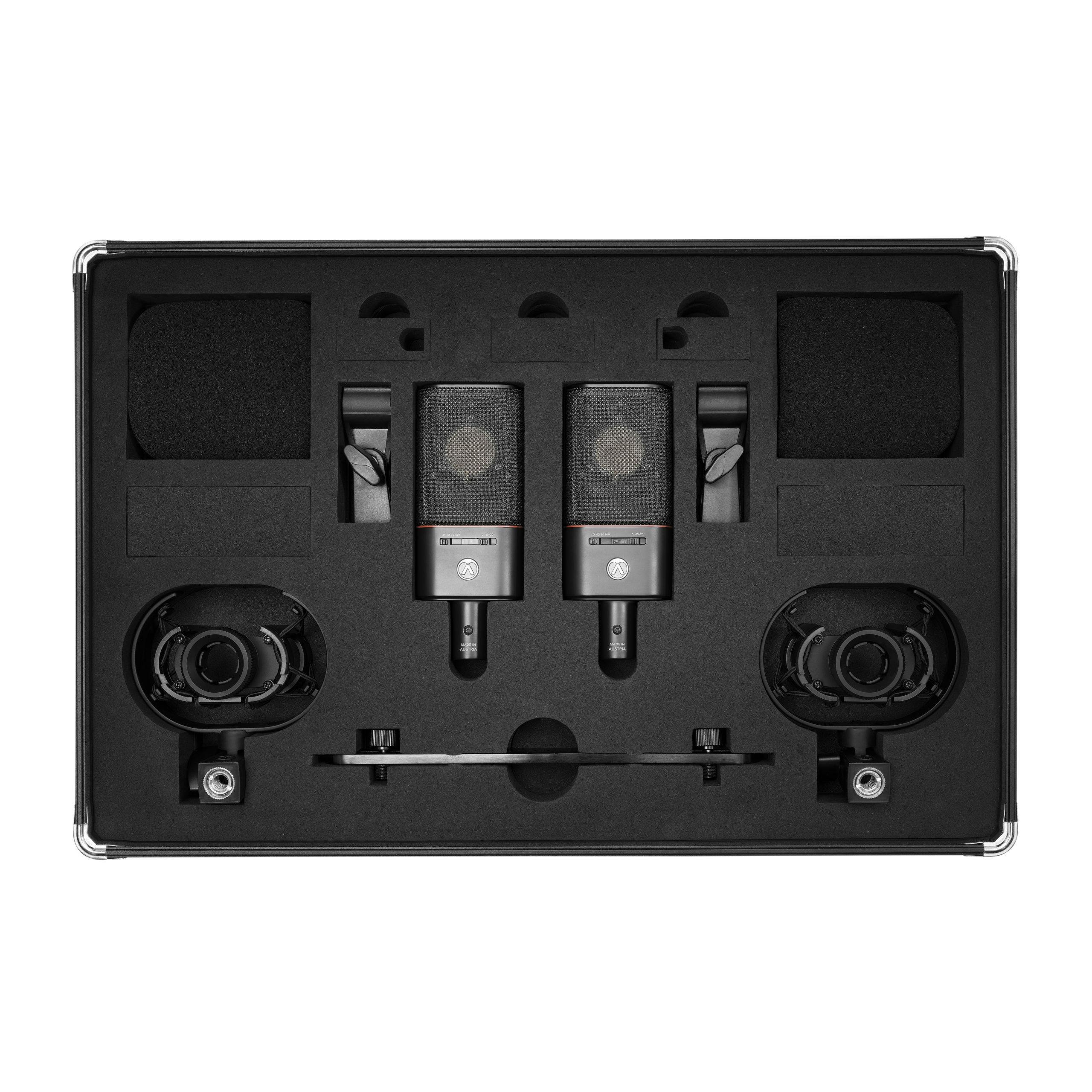 Austrian Audio OC18 Dual Set Plus - Two Mics with Clips, Shockmounts, Stereo Bar & Flightcase - 445727-OC18_Dual_Set_5_white_bg-scaled.jpg