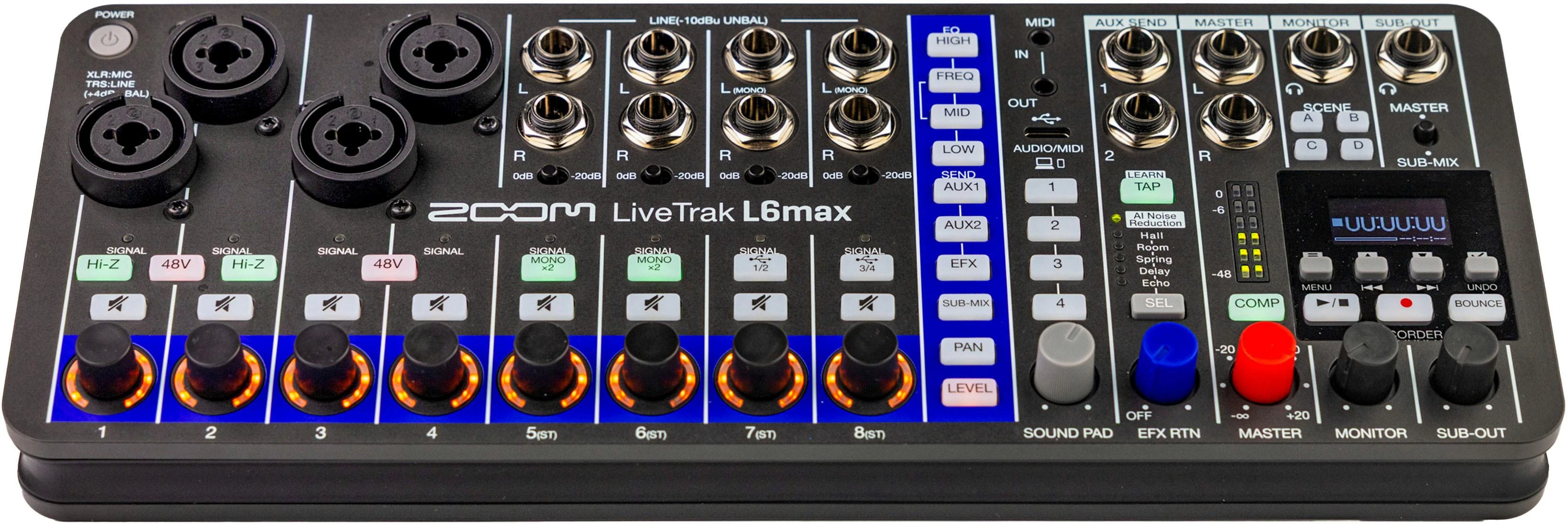 Zoom L6Max LiveTrak 10-Track Digital Mixer / Recorder - 10023601 (3).jpg