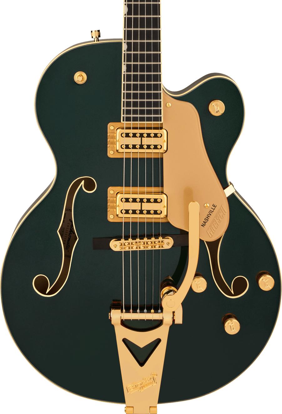 Gretsch Synchromatic Nashville Hollow Body Electric Guitar with Bigsby in Cadillac Green - 2506411548_gre_ins_frt_1_rr cropped.jpg