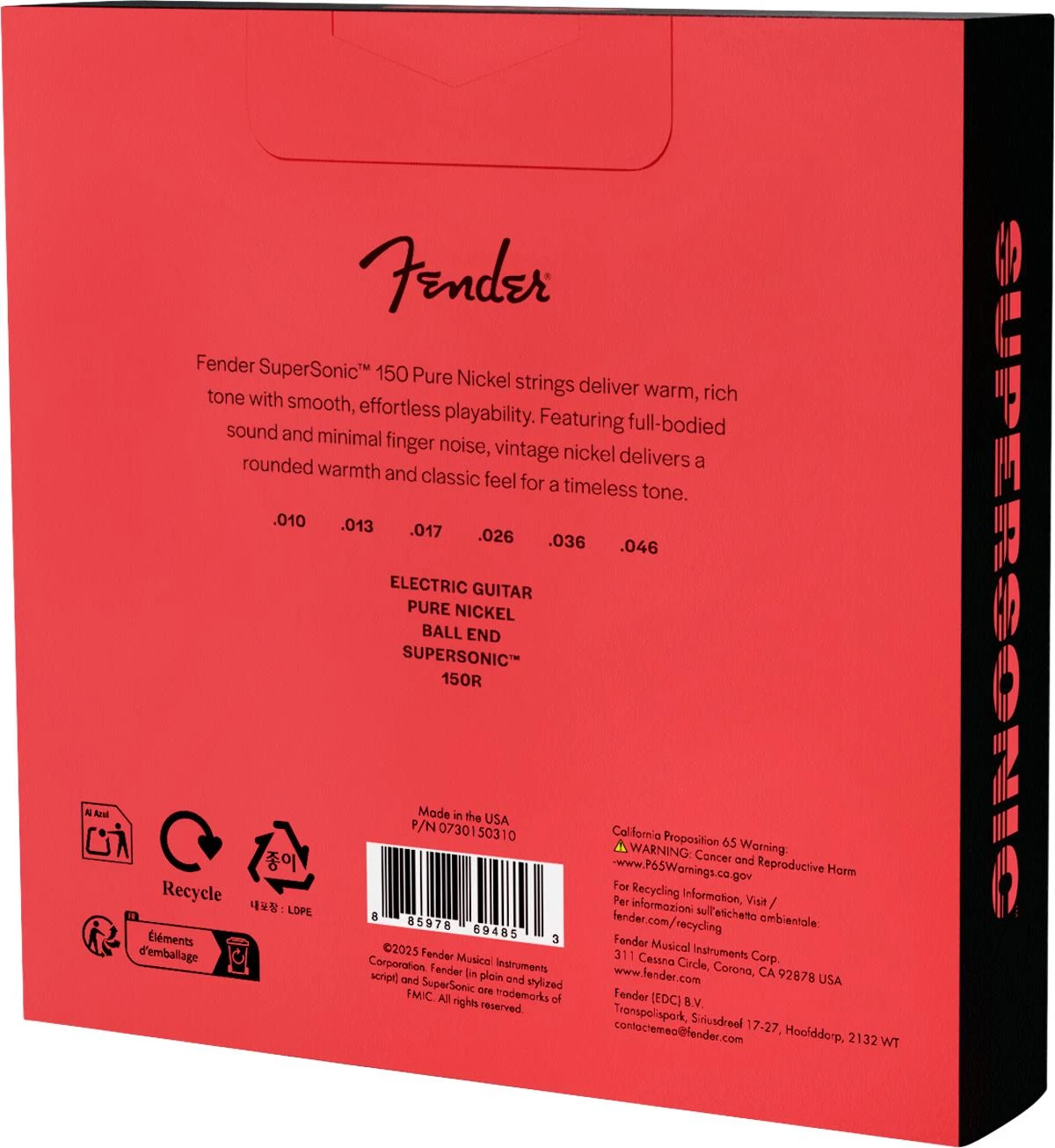 Fender SuperSonic 150 Pure Nickel Guitar Strings 10-46 (3-Pack) - 0730150310-2.jpg