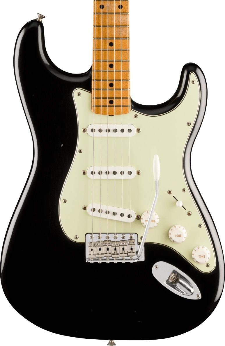 Fender Vintera II Road Worn 60s Stratocaster in Black, Maple Fretboard - 0148082306_fen_ins_frt_1_rr-hero.jpg