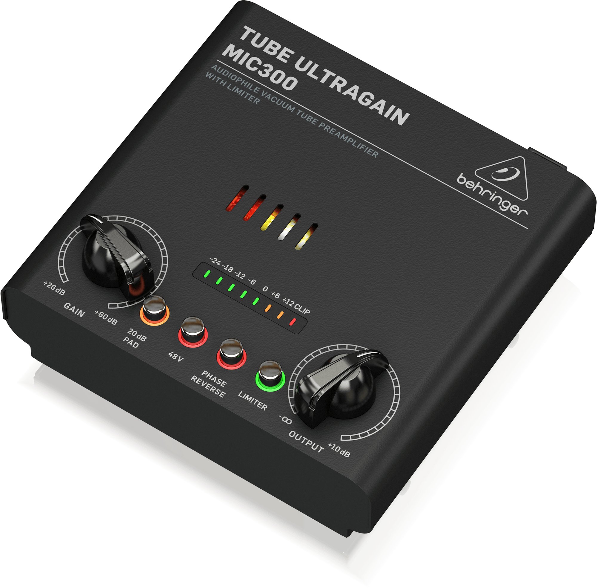 Behringer MIC300 Audiophile Vacuum Tube Preamplifier with Limiter - 452524-MIC300_P0E7J_Right_XL.jpg
