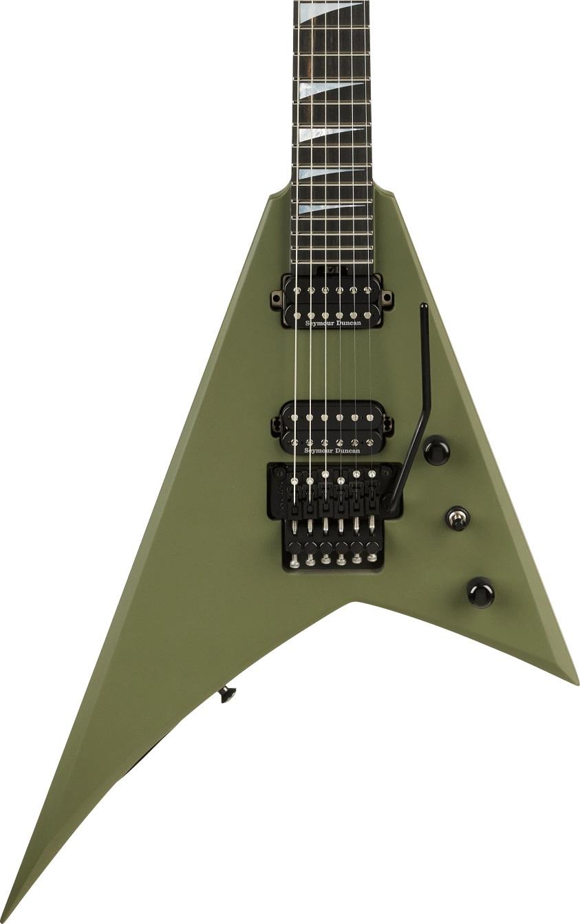 Jackson American Series Rhodes RR24 Electric Guitar in Matte Army Drab, Ebony Fretboard - 2805001820_jac_ins_frt_1_rr-hero.jpg