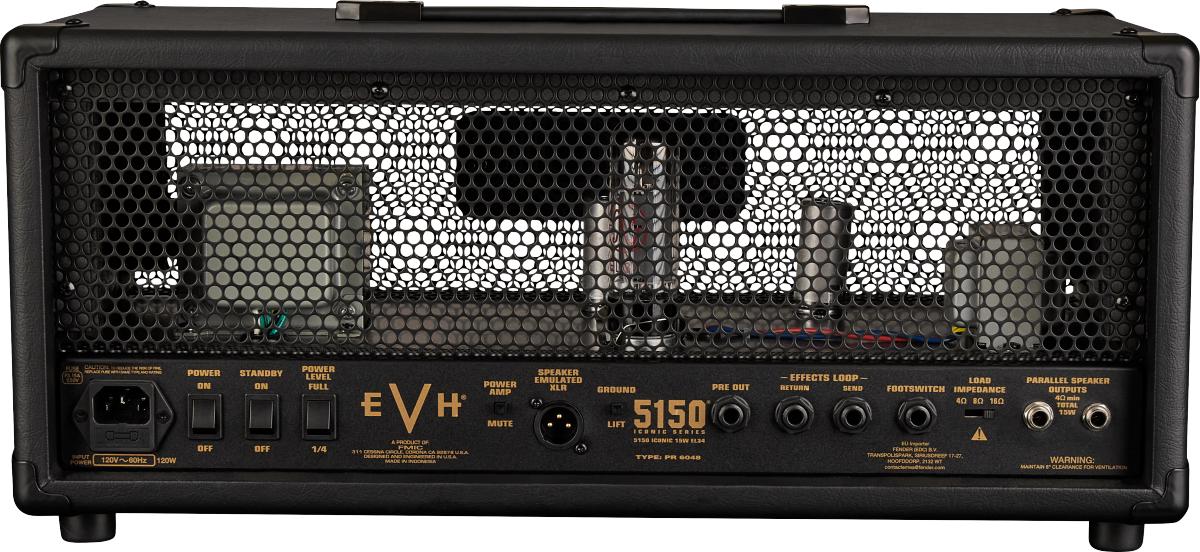 EVH 5150 Iconic Series 15W EL34 Amplifier Head in Black