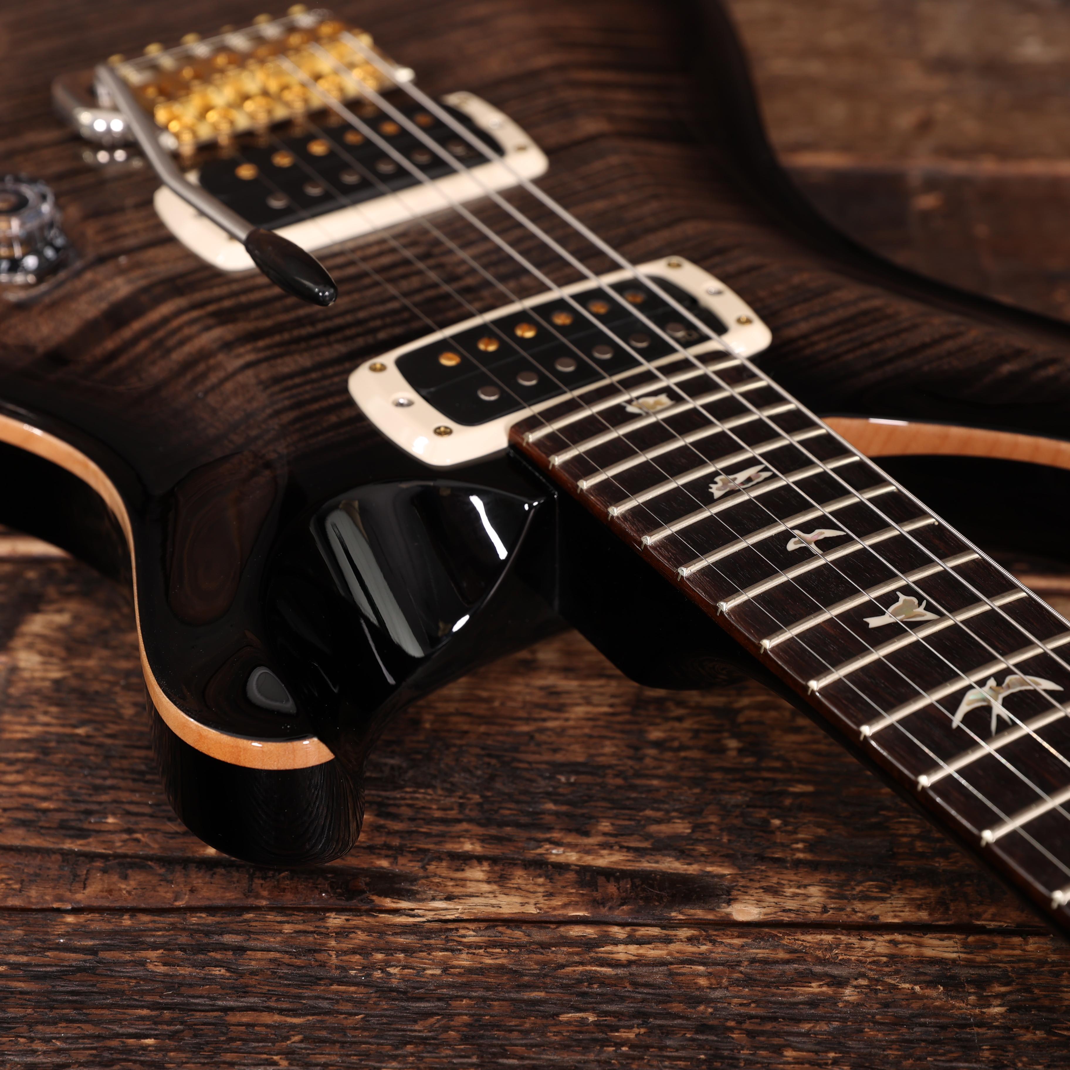 PRS Custom 24-08 10 Top Electric Guitar in Charcoal Burst - 0410197 (13).JPG