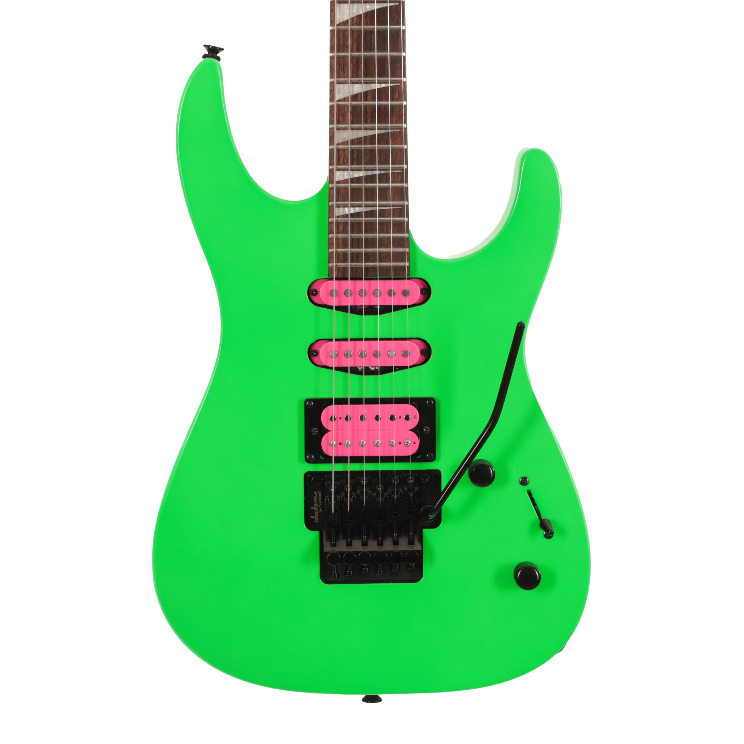 Second Hand Jackson DK3XR HSS Electric Guitar in Neon Green 252 - SH-241-5252 (2).jpg