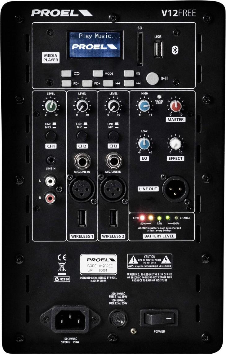 PROEL V12FREE 400W Battery Powered PA System - V12FREE_3.jpg