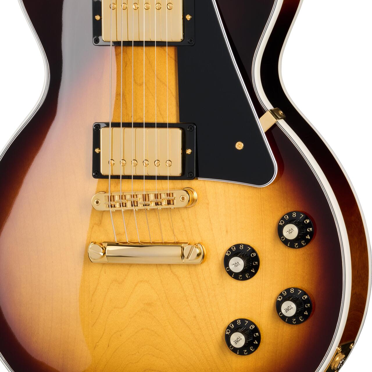 Gibson Les Paul Custom '70s in Tobacco Burst - LPCU700T3GH1_8_Knobs.jpg