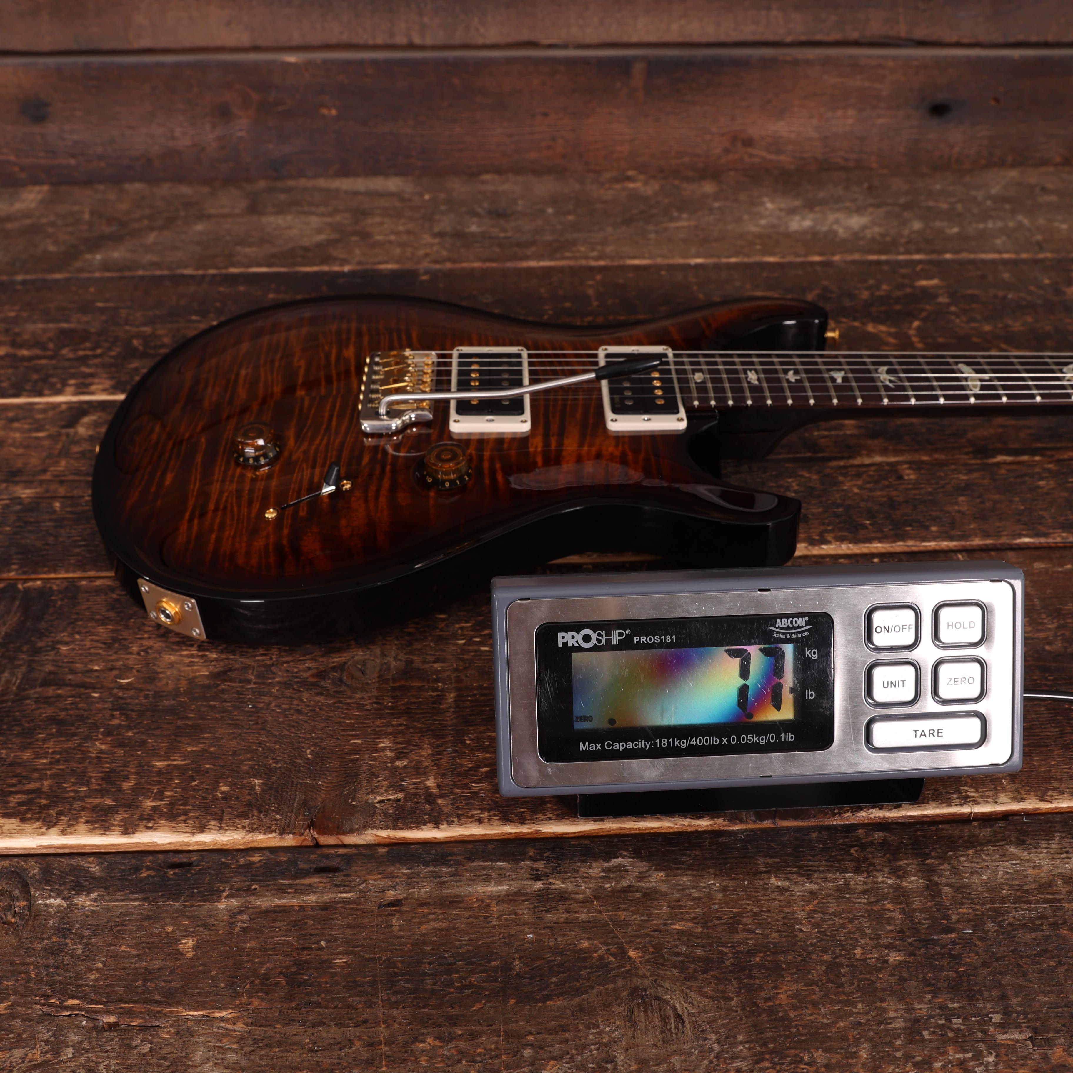 PRS Custom 24 10-Top Electric Guitar in Black Gold Burst - 0405181 (8).JPG