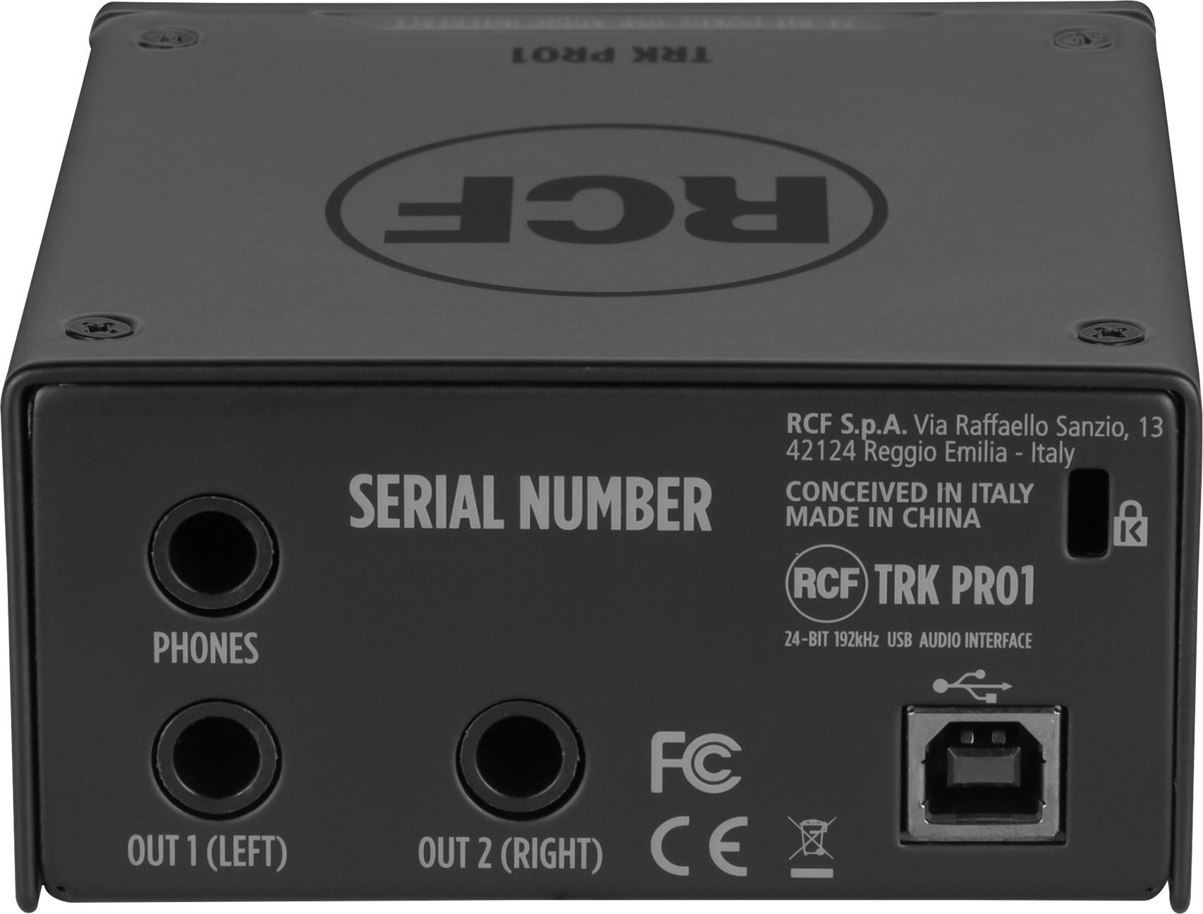 RCF TRK01 Single Channel USB Audio Interface - TRK01_6.jpg