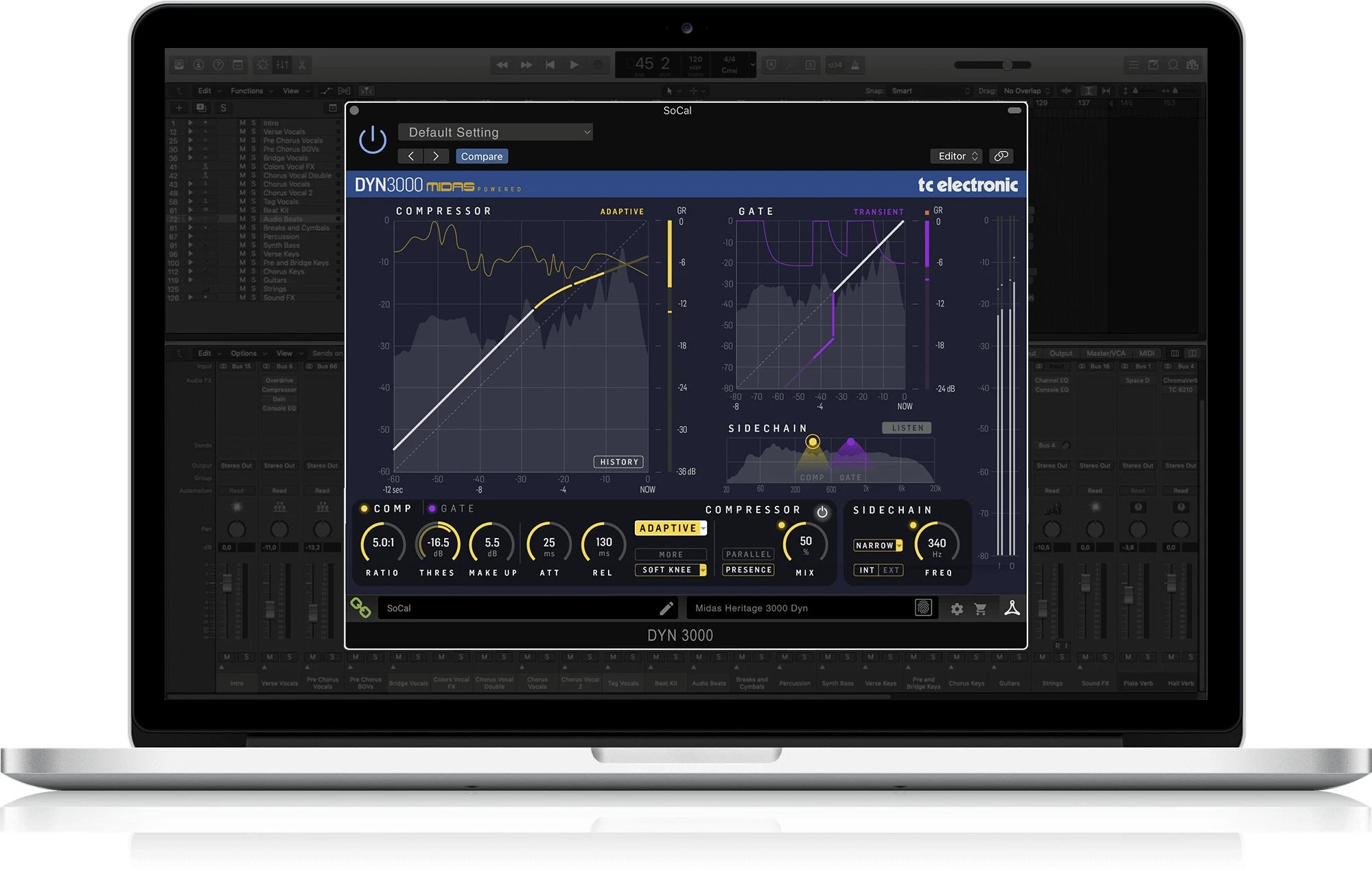 TC Electronic DYN 3000-DT Midas-Powered High-End Dynamics Channel Plug-In with Optional Analog-Feel Desktop Interface - 438269-DYN-3000-DT_P0E55_Top2_XL.jpg